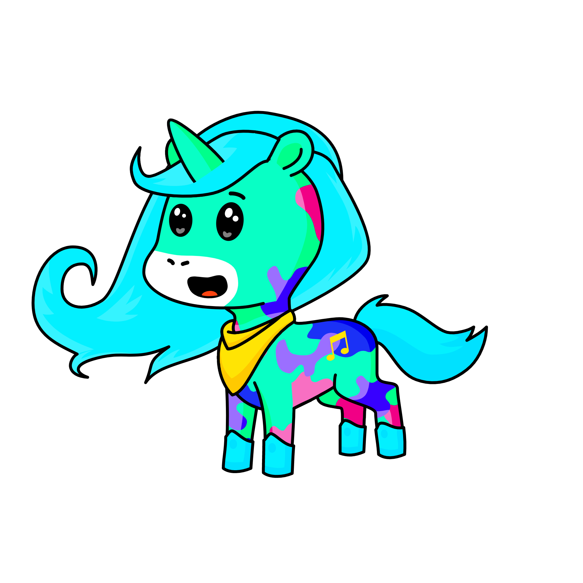 Music, the unicorn