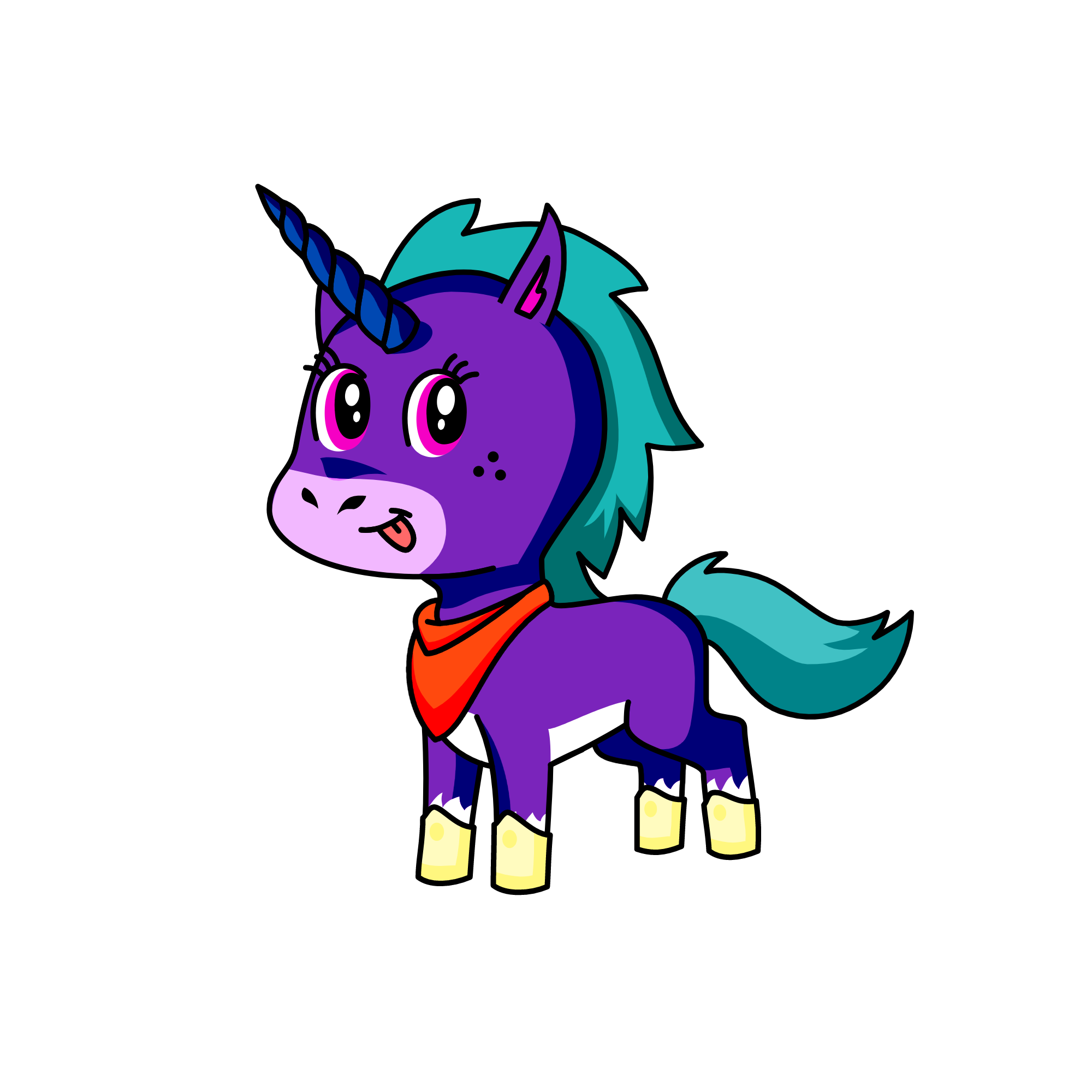A unicorn, the unicorn