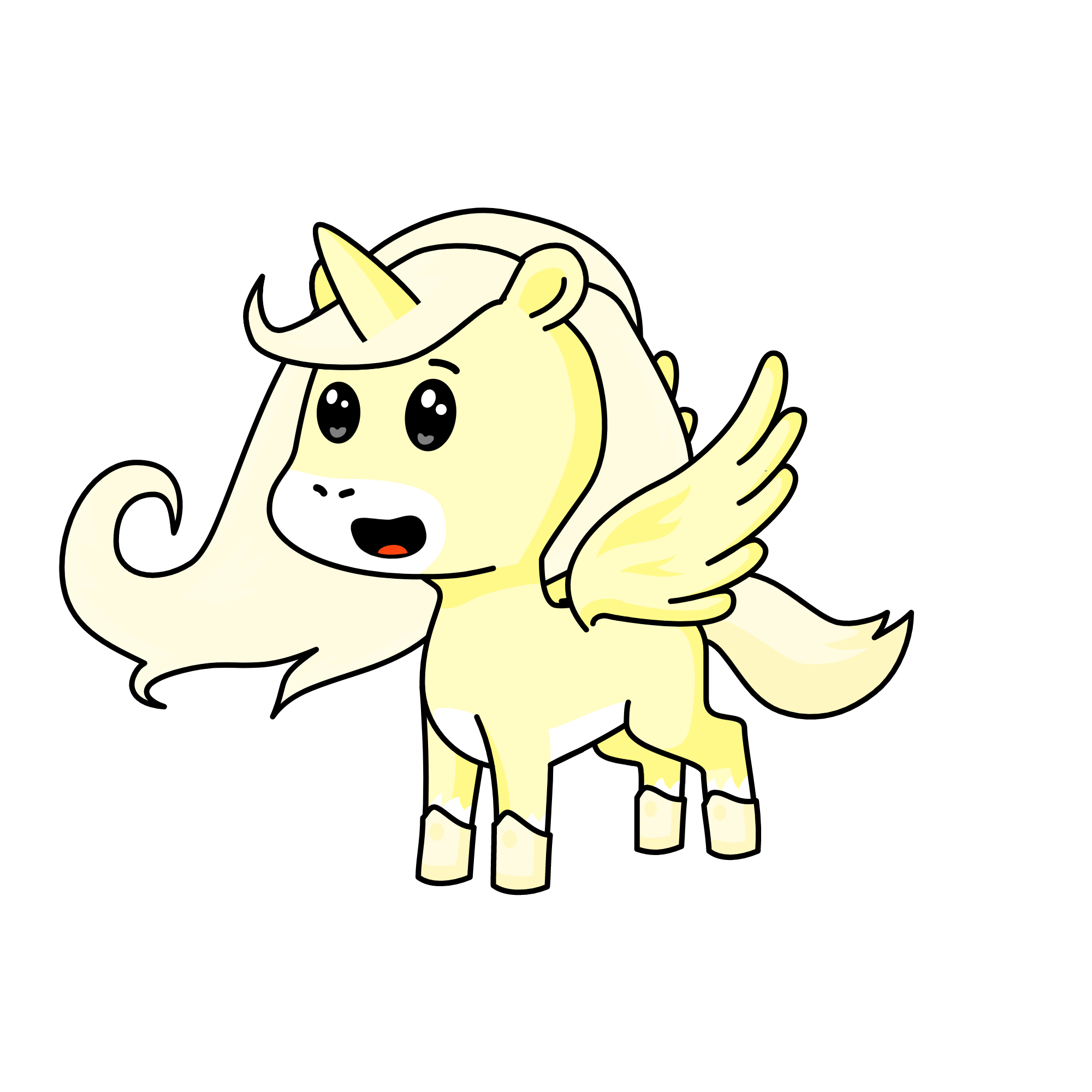Cream, the unicorn