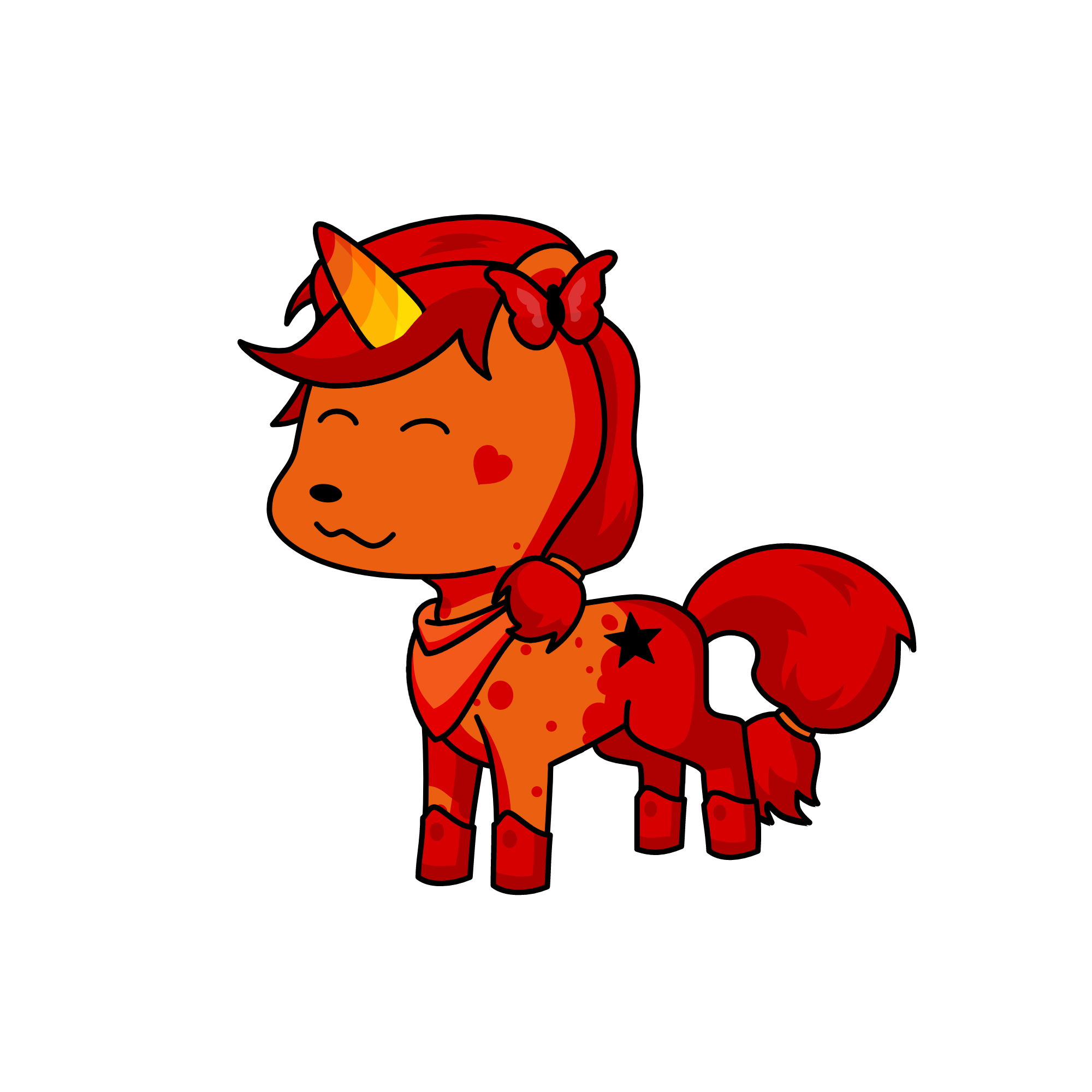 Fire, the unicorn