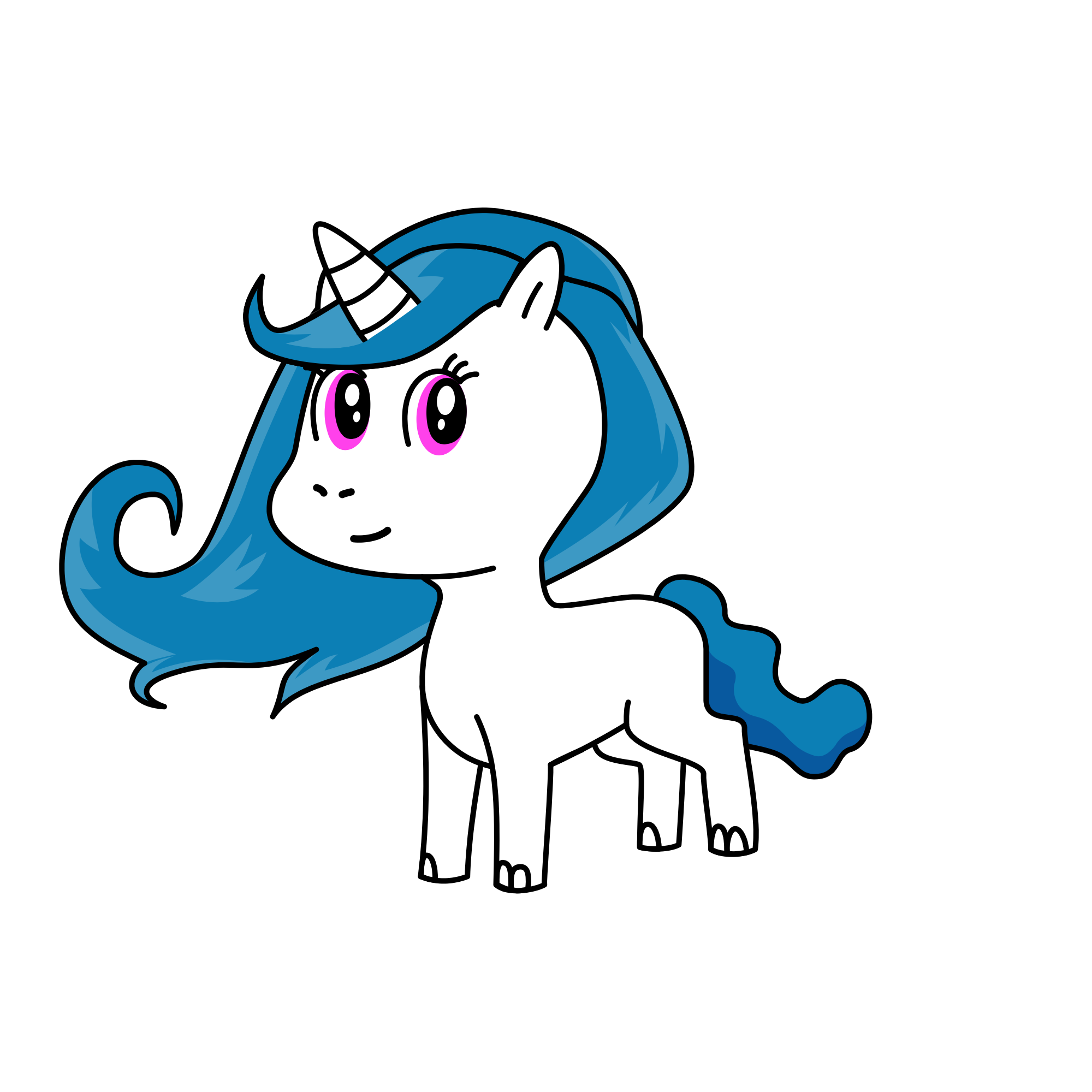 Unicorn pony, the unicorn