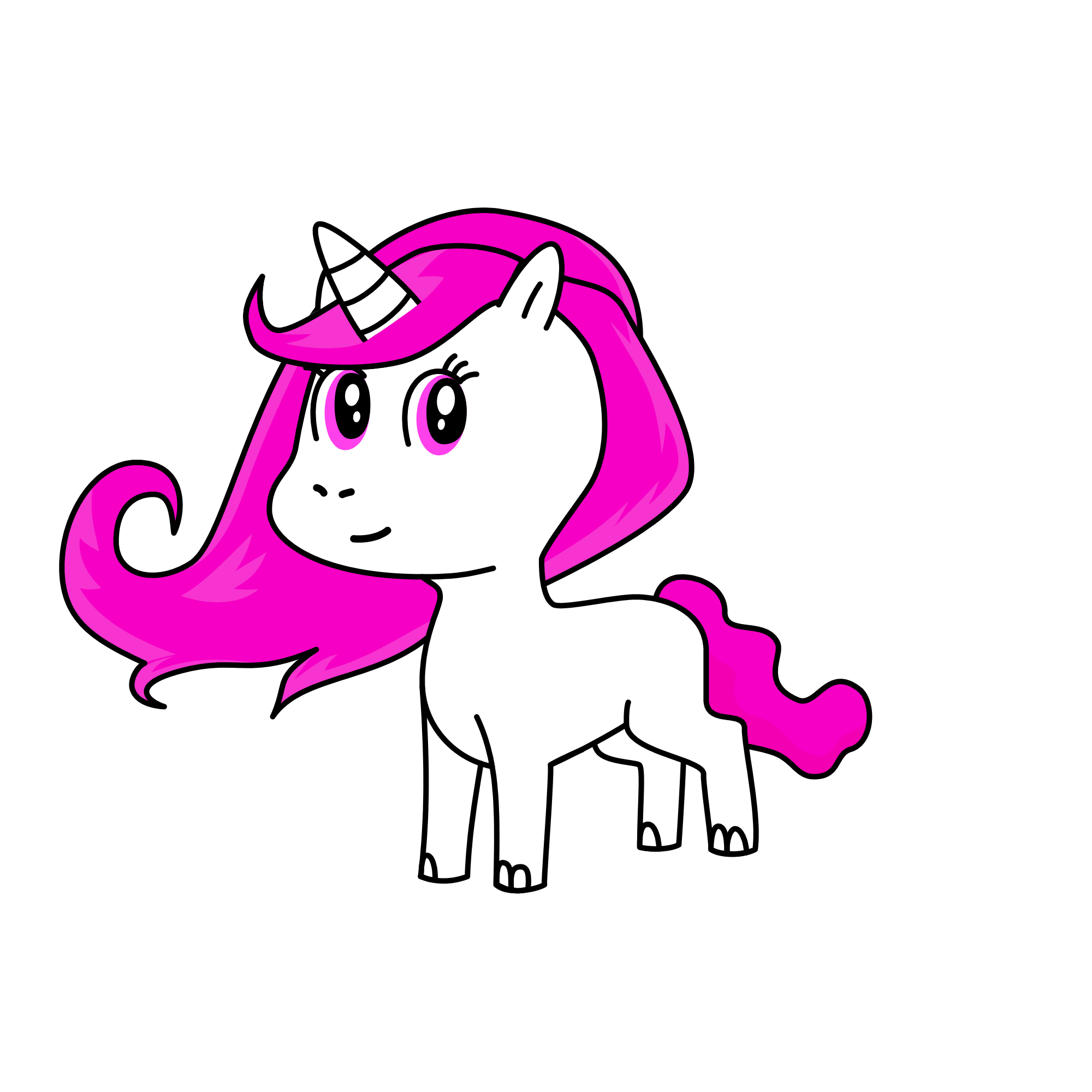 Unicorn pony, the unicorn