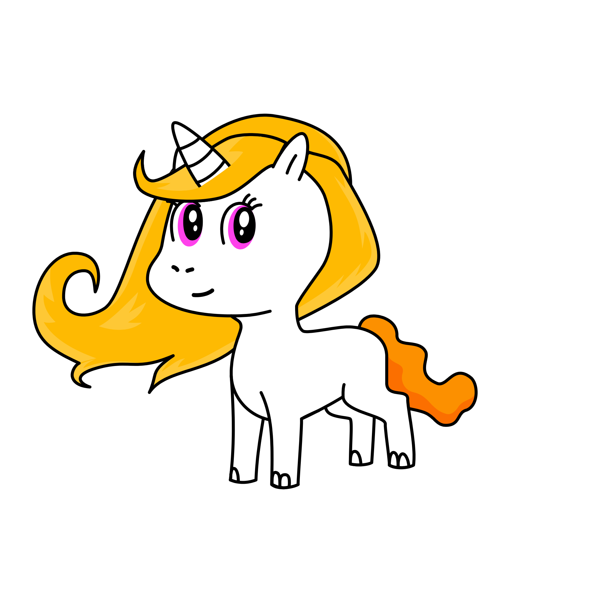 Unicorn pony, the unicorn