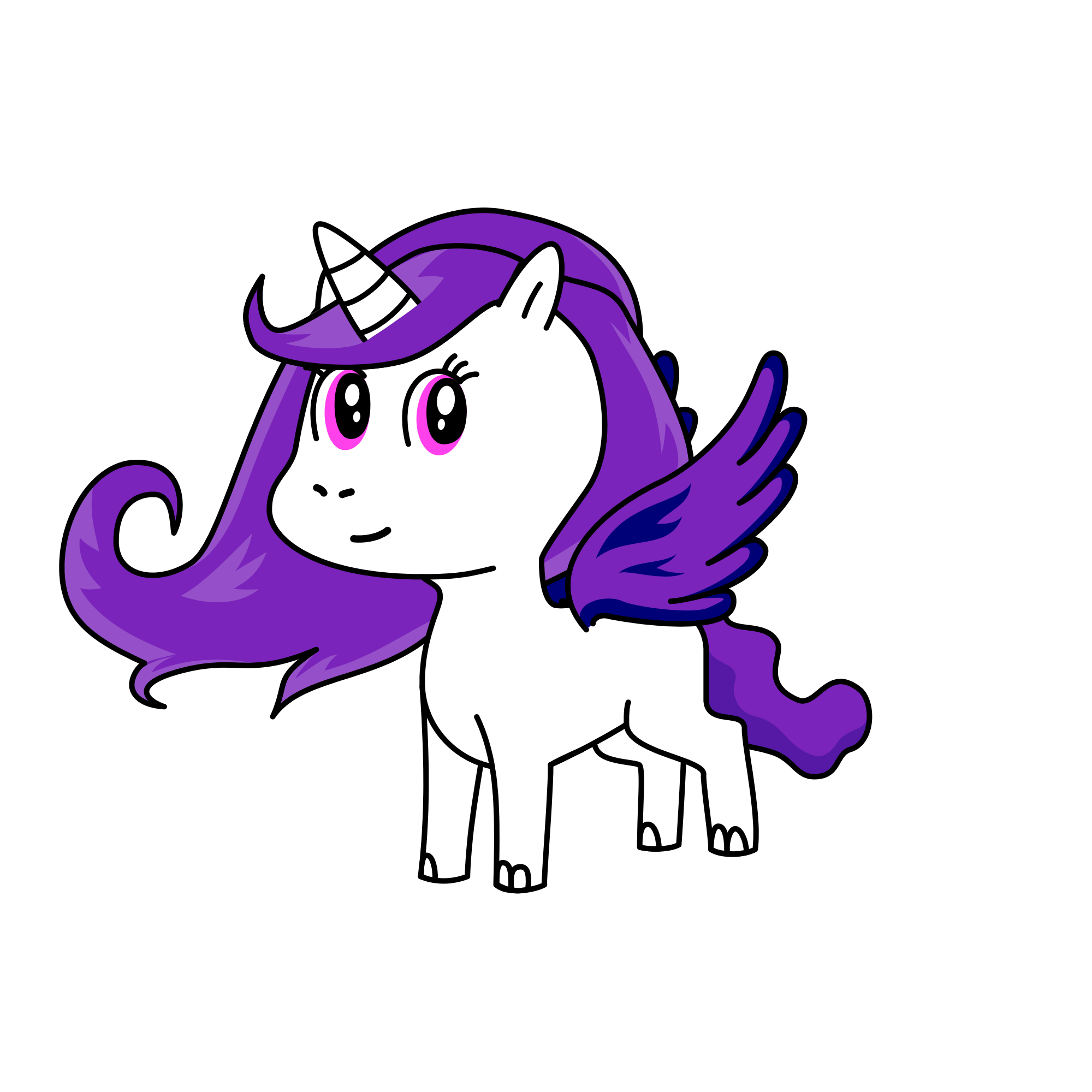 UNICORN PONY , the unicorn