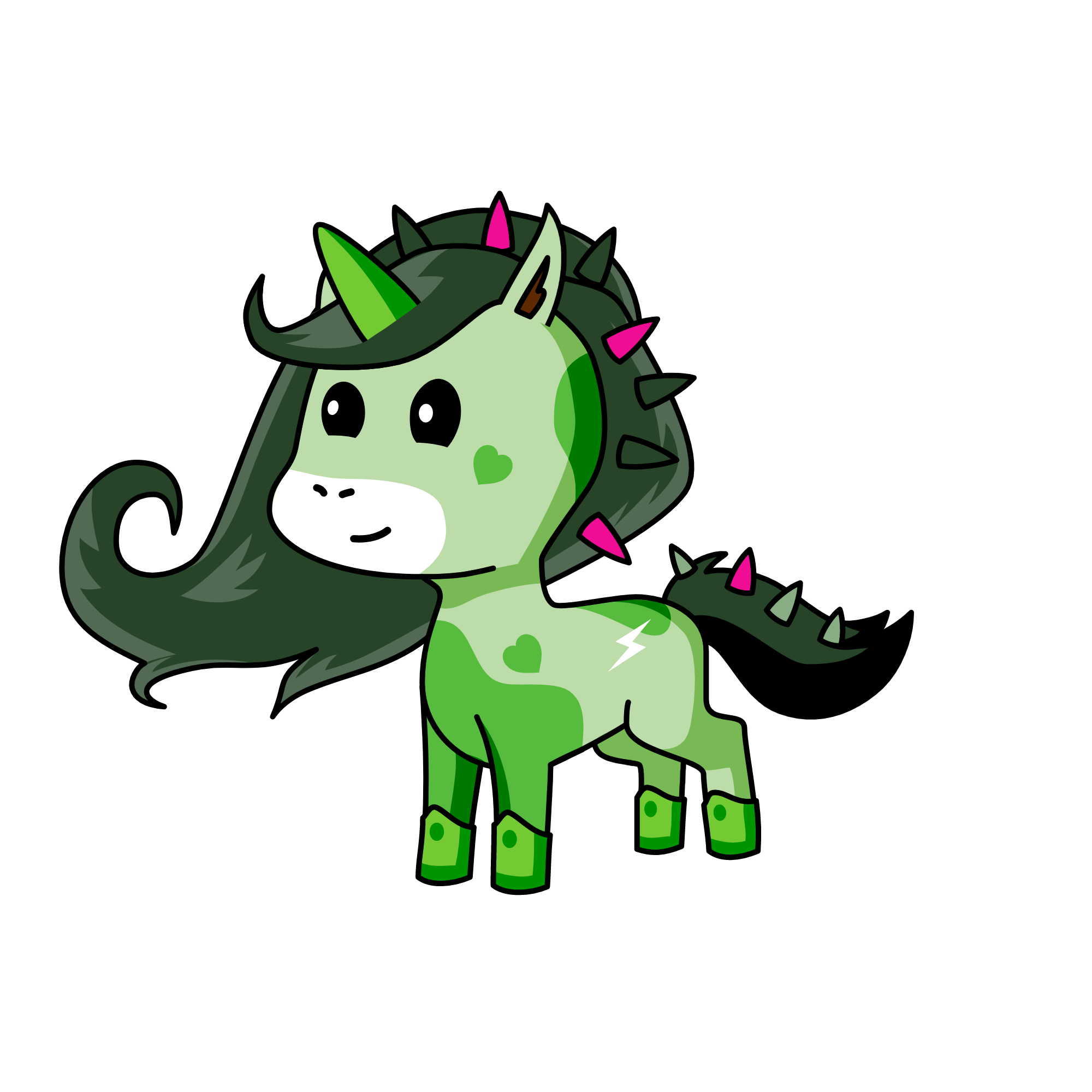 greeny, the unicorn