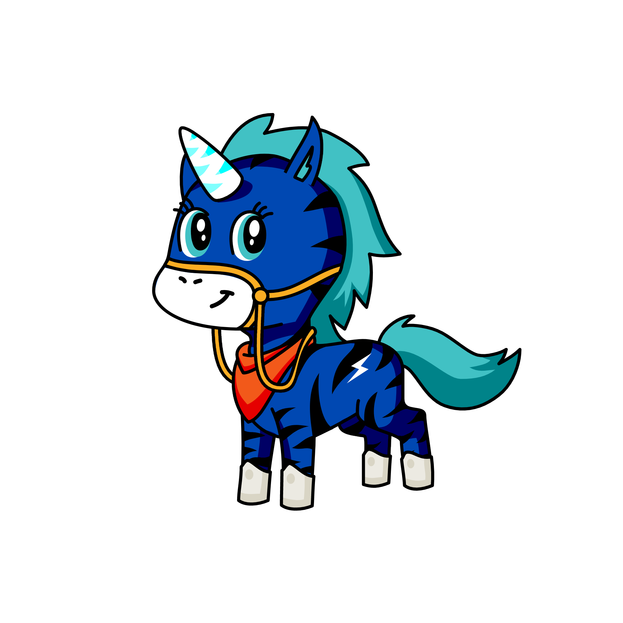 Dash, the unicorn