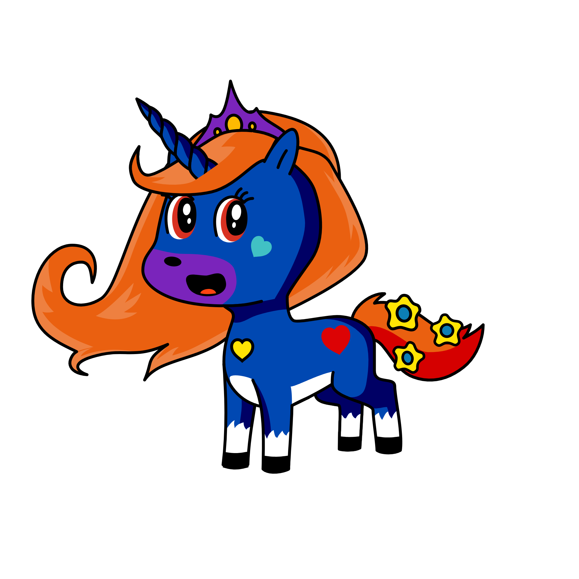 Sapphire, the unicorn