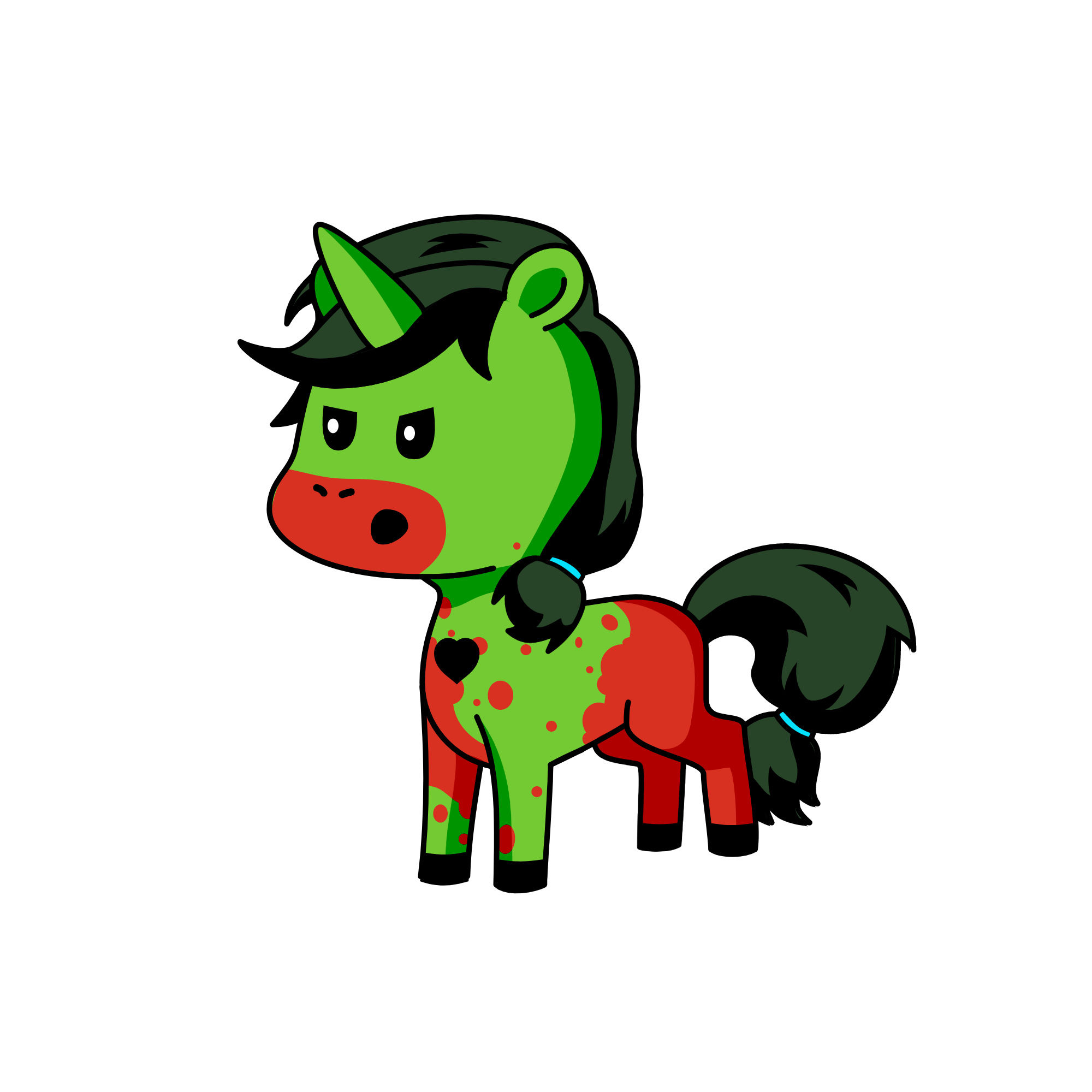 Zombie Sarah, the unicorn
