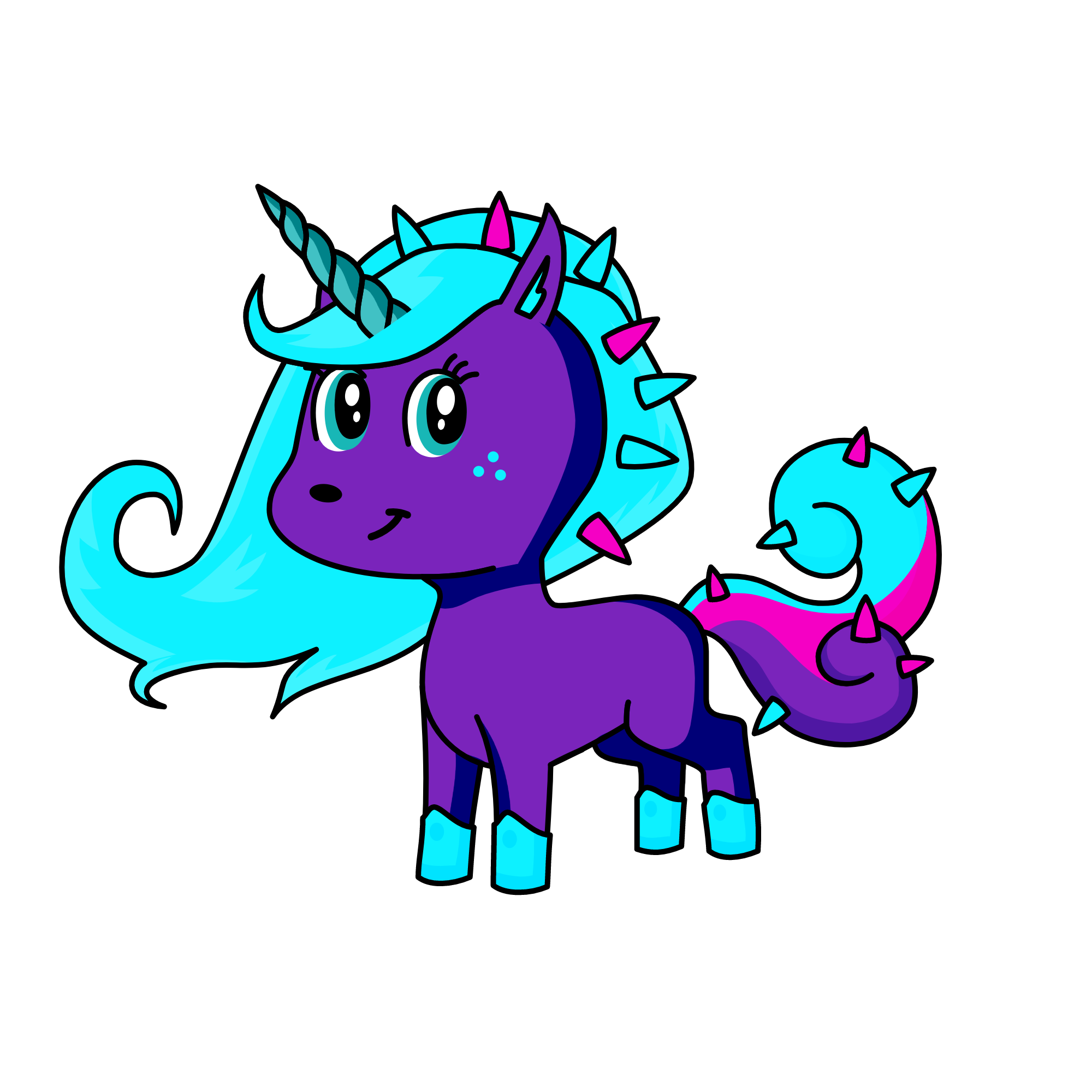 b, the unicorn