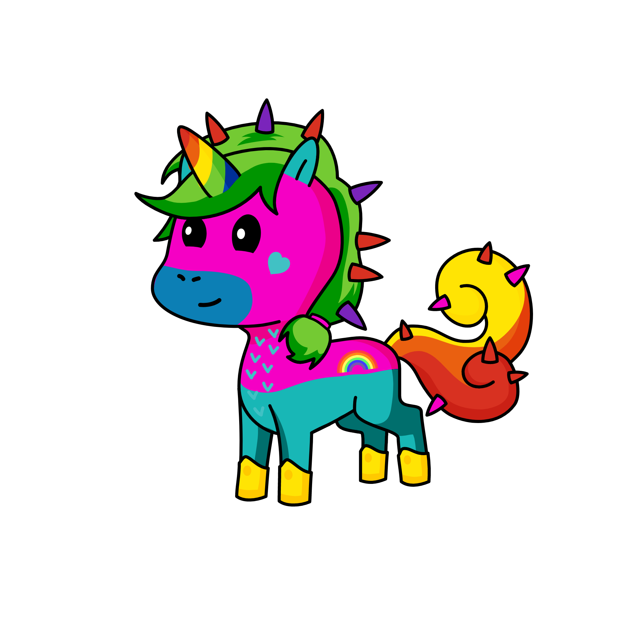 rainbow, the unicorn