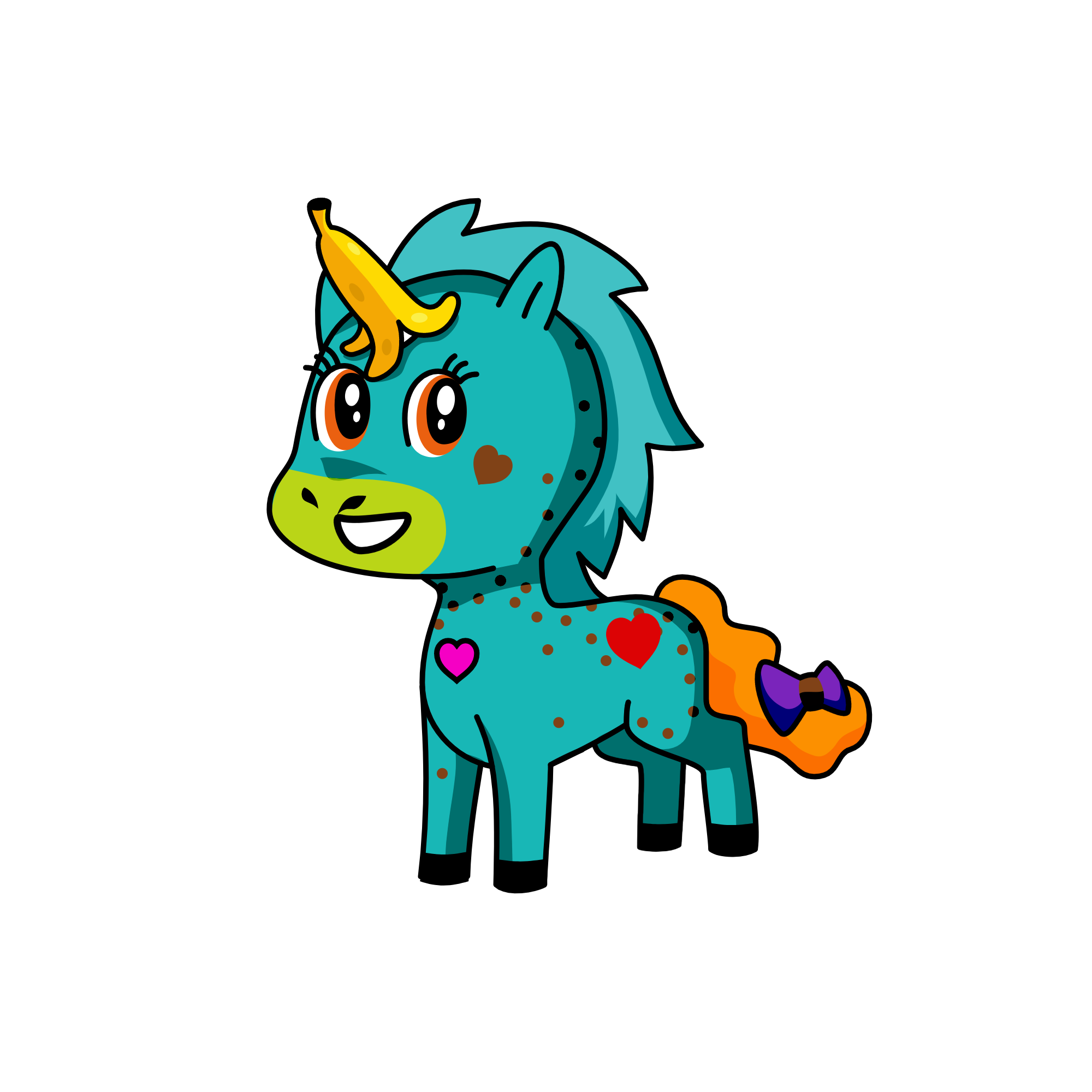 Funny, the unicorn