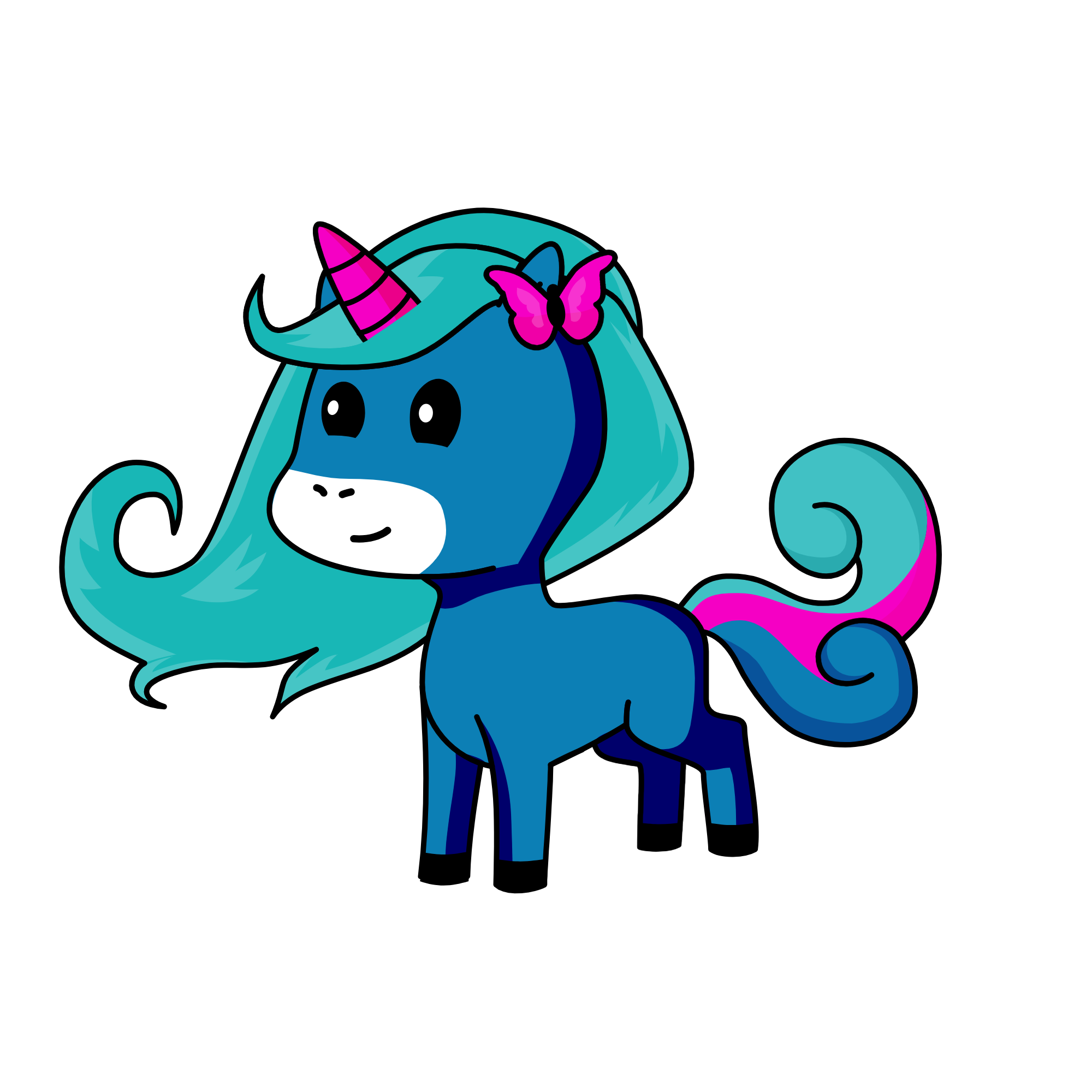 Queen moony, the unicorn