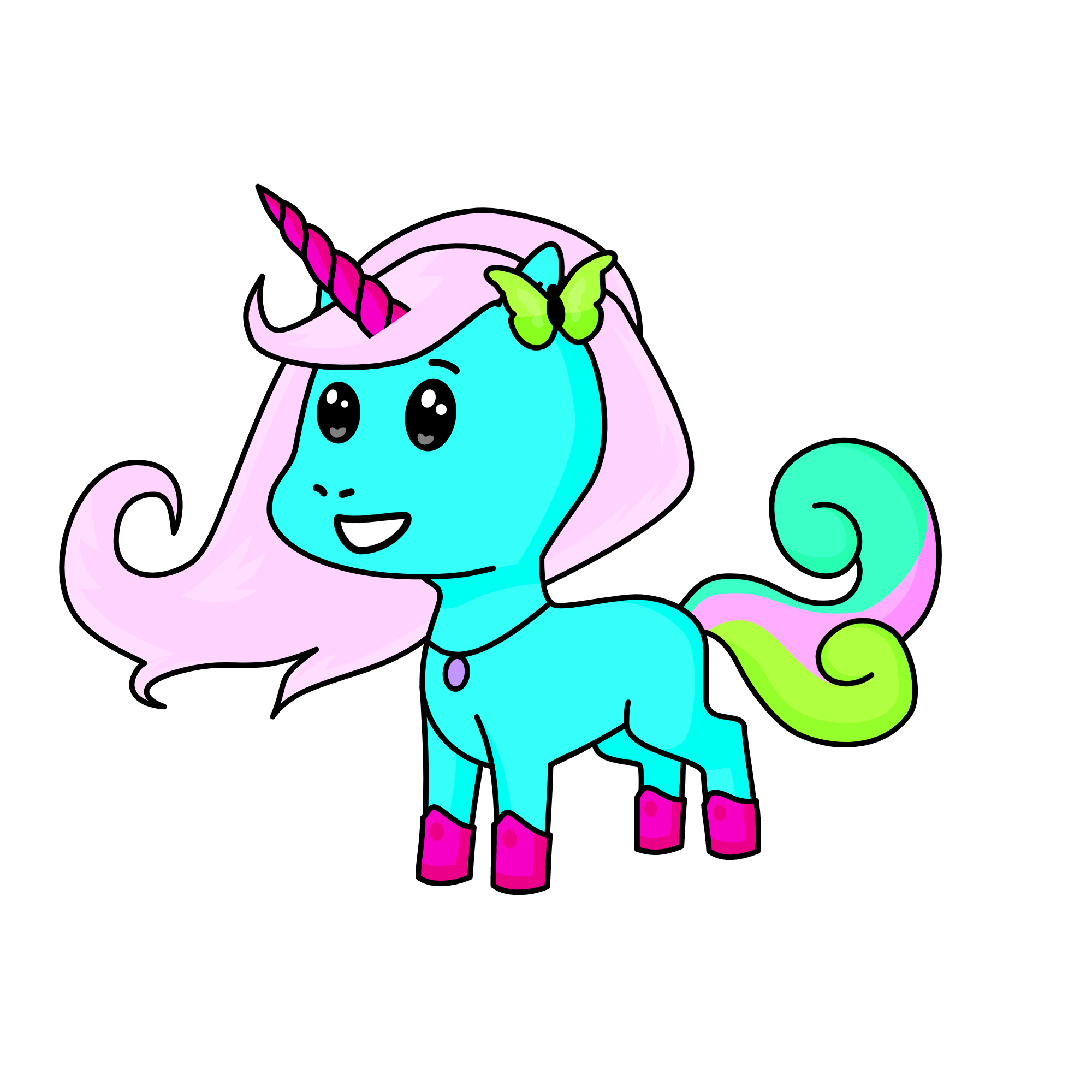 Lucky, the unicorn