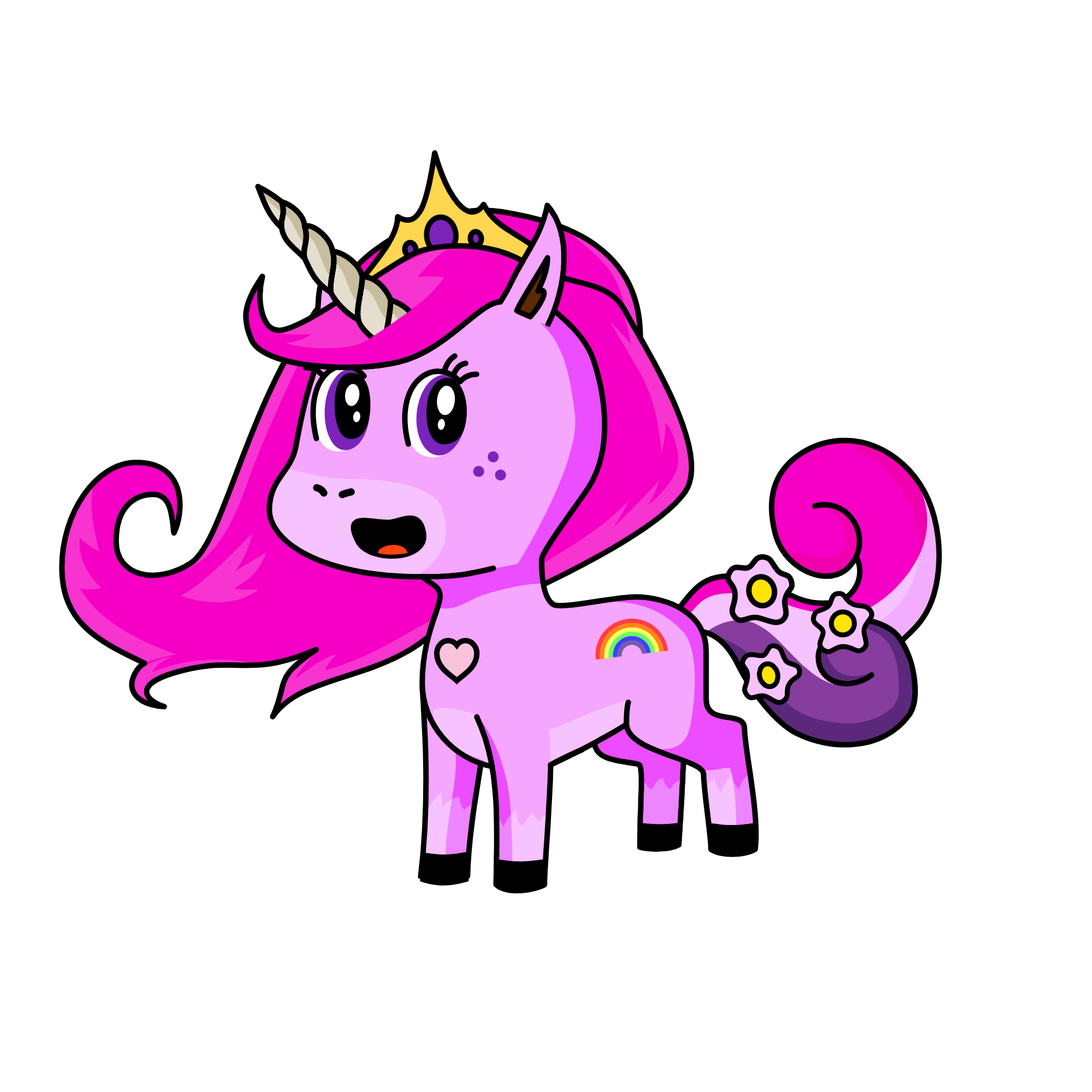 Princess Bubblegum, the unicorn