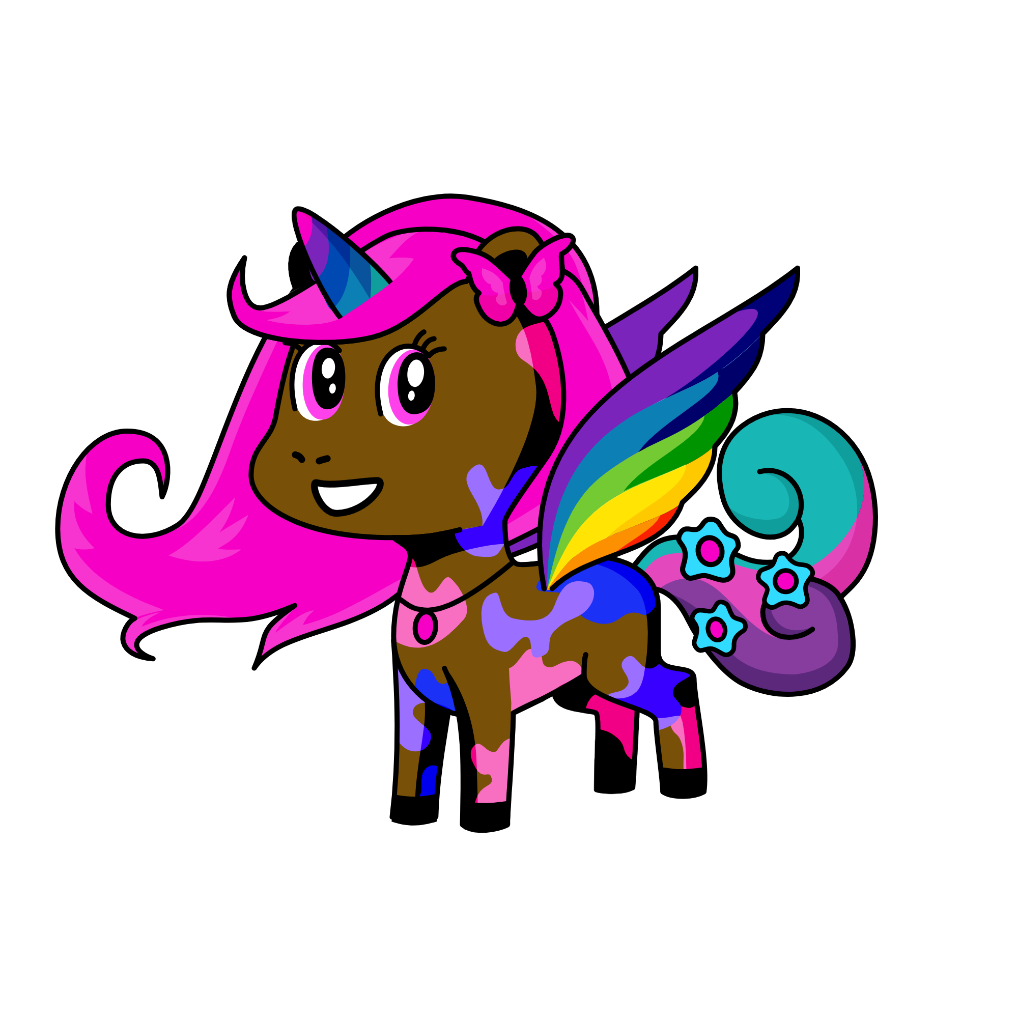 winged unicorn, the unicorn