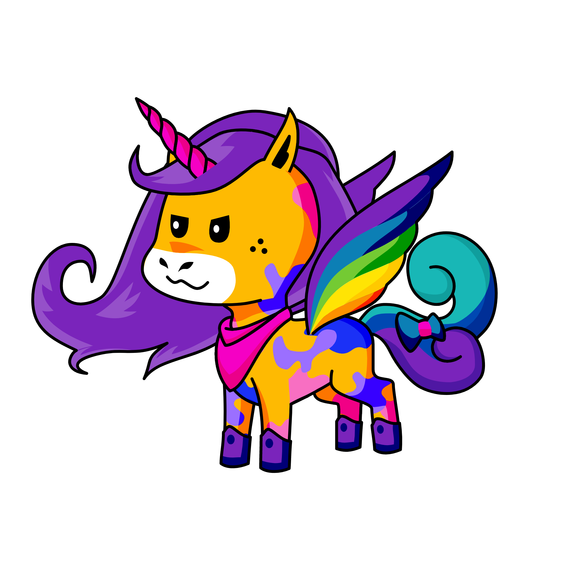 rainbow, the unicorn