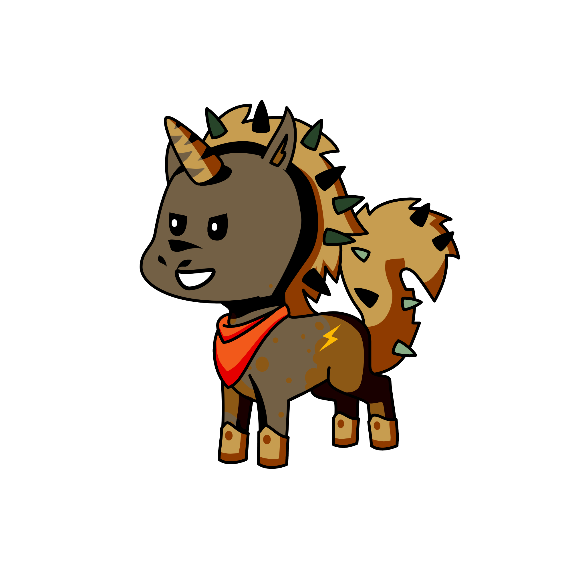 Wild and free, the unicorn