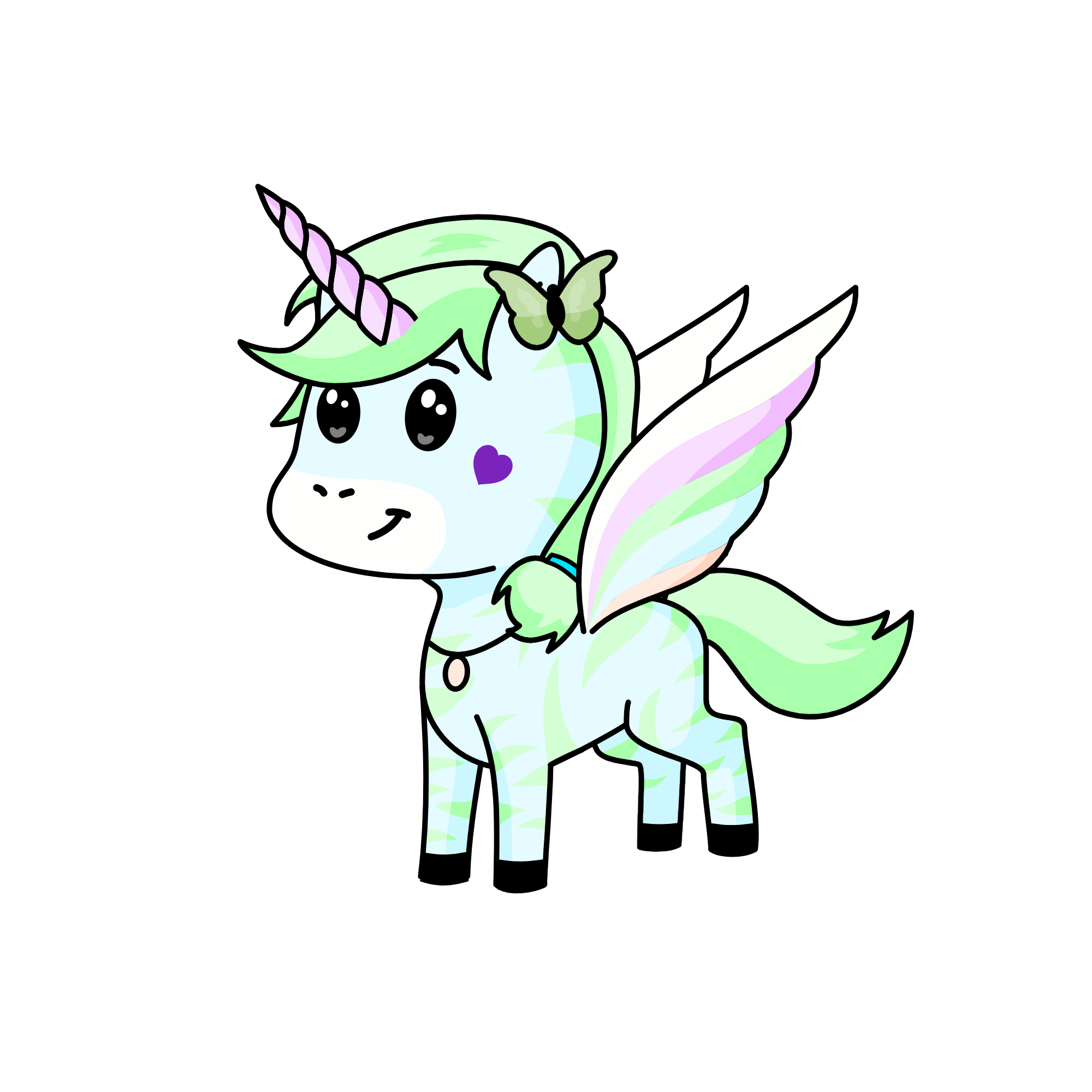 Minty, the unicorn