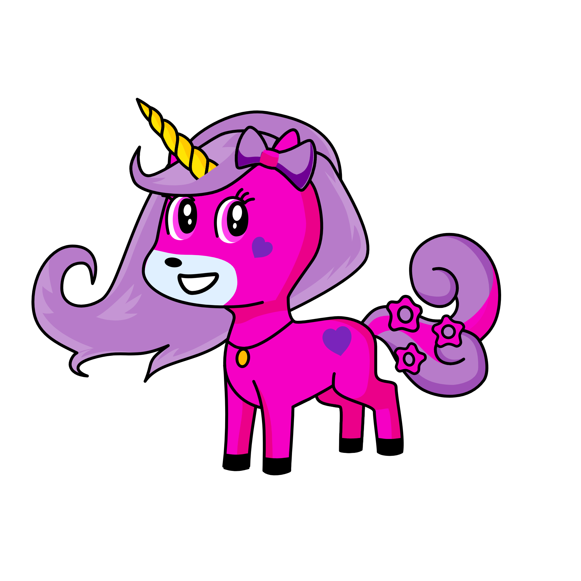 Sparkles the the pinkest unicorn on earth, the unicorn