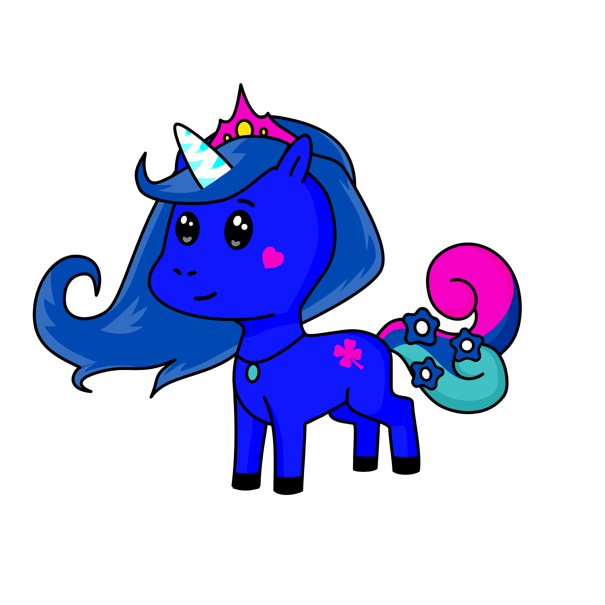 Moonlight, the unicorn