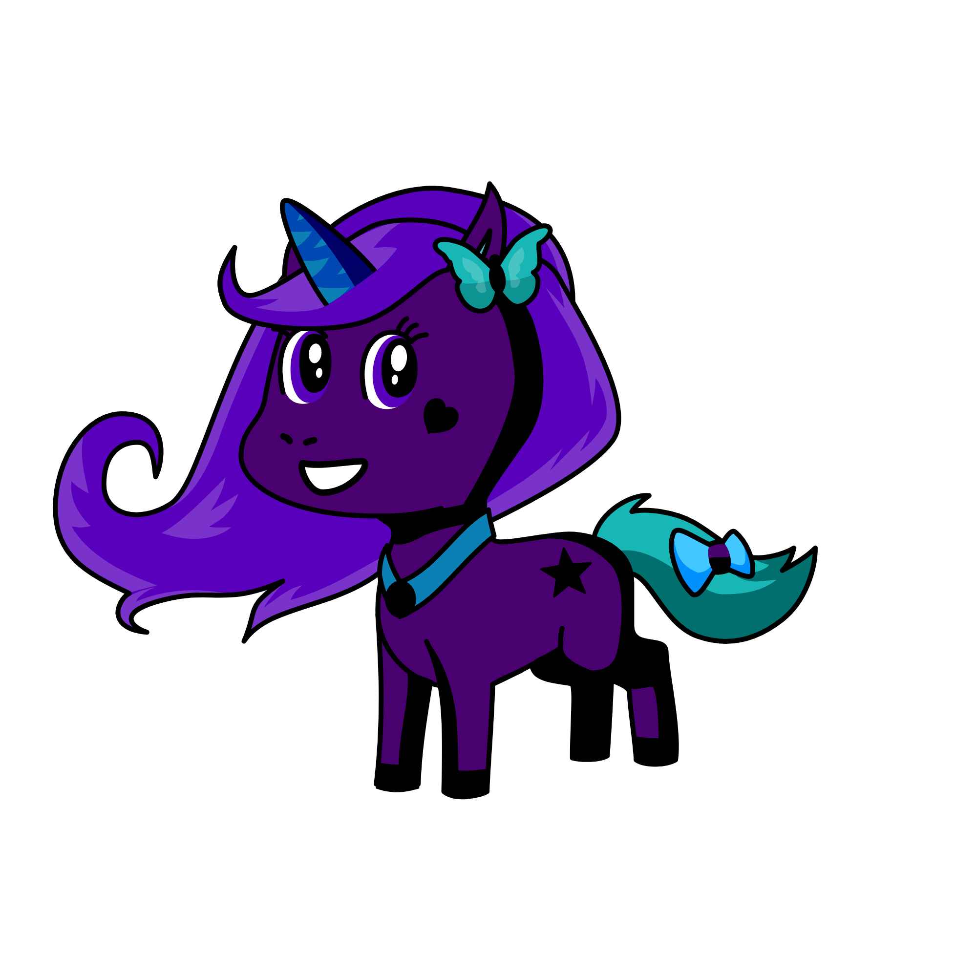 Nena Unicornio, the unicorn
