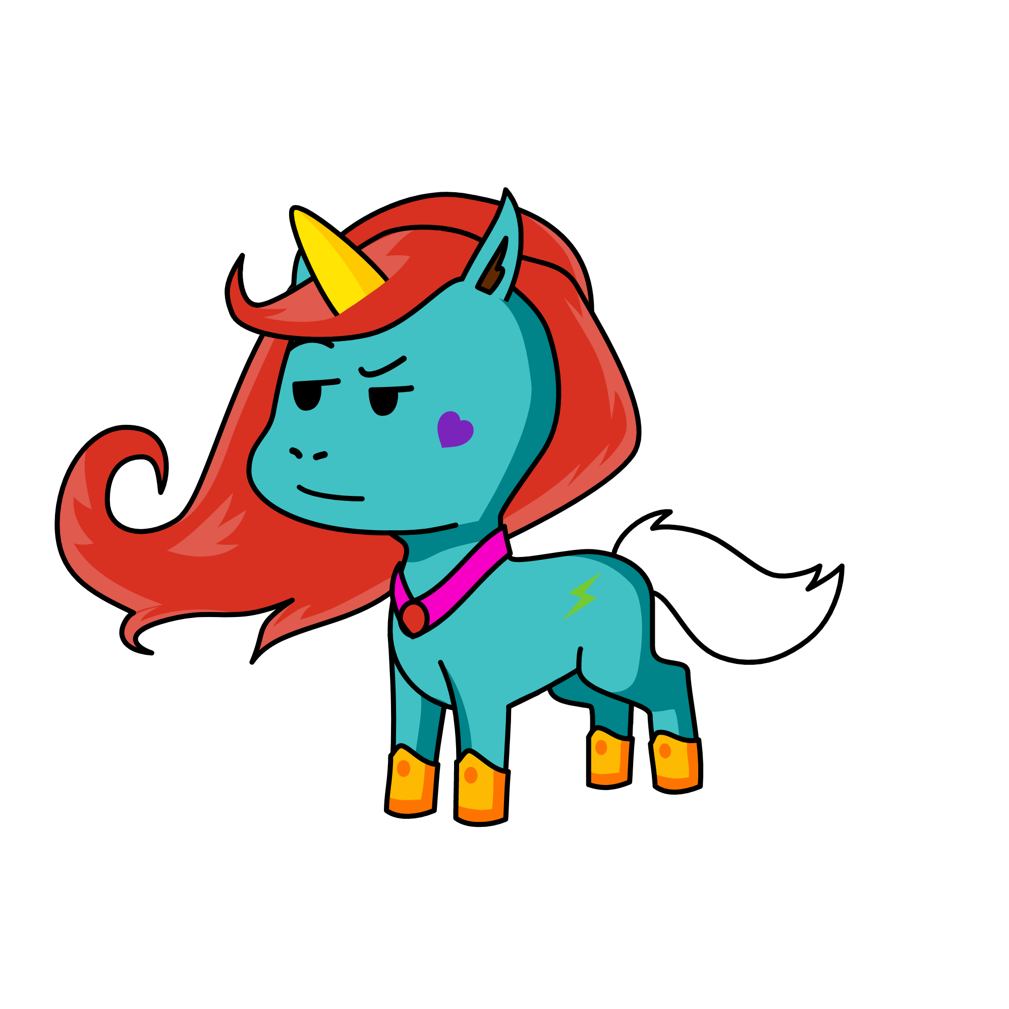 rainbow dash, the unicorn
