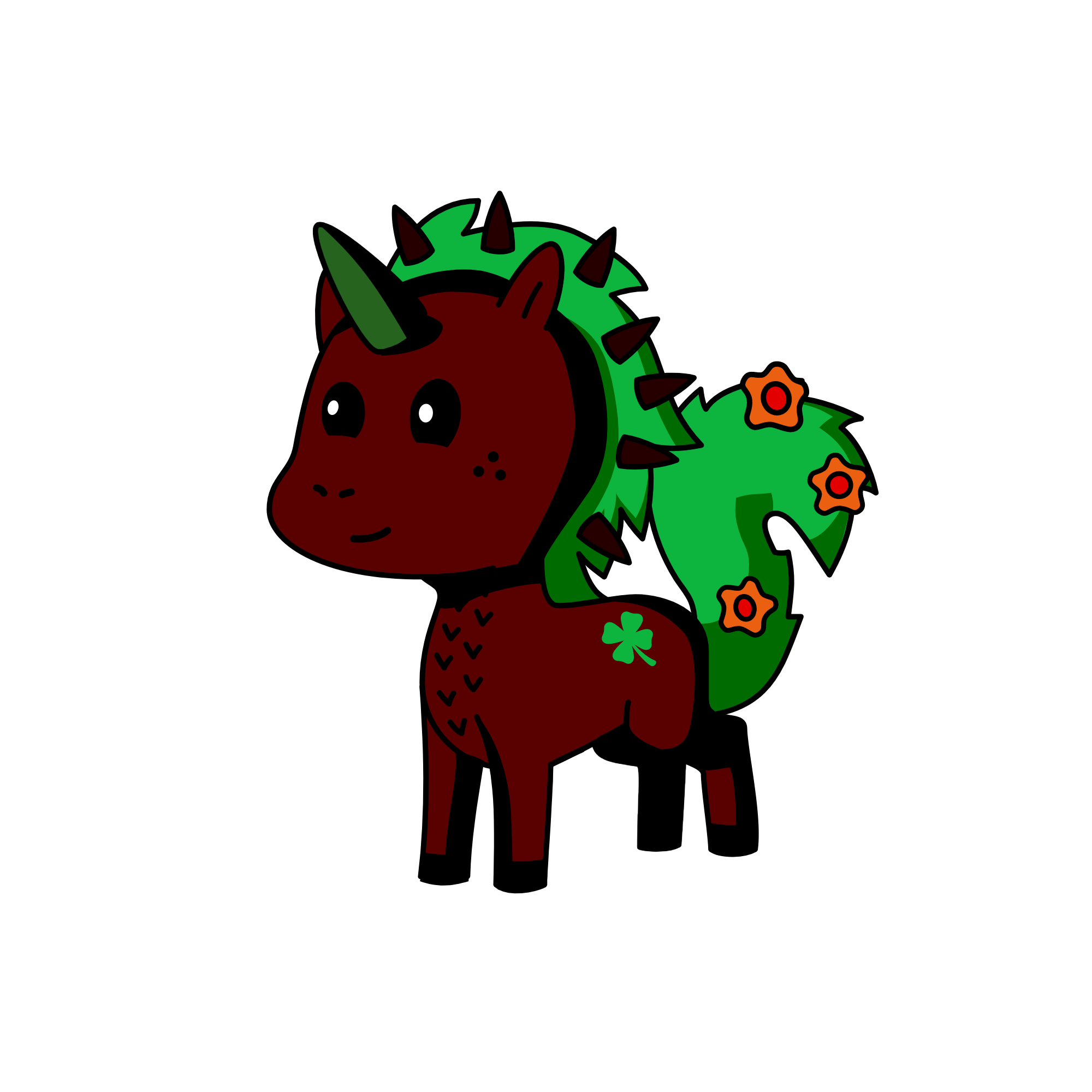 Rose Bush, the unicorn