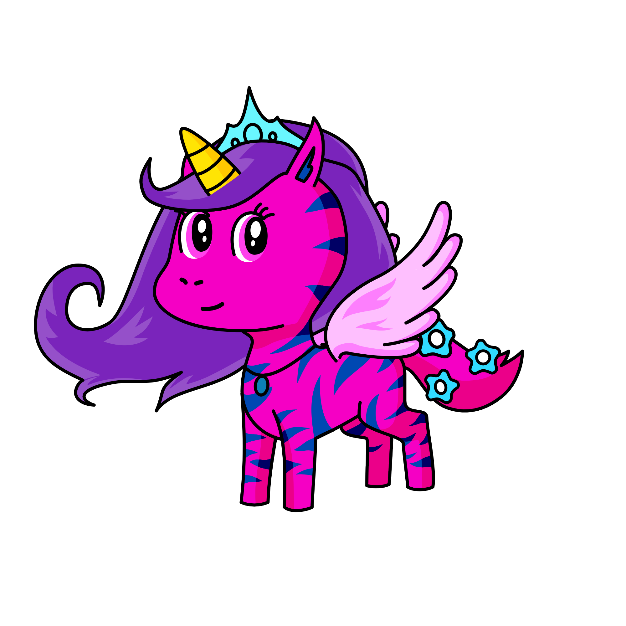 ✨🦢🦄, the unicorn