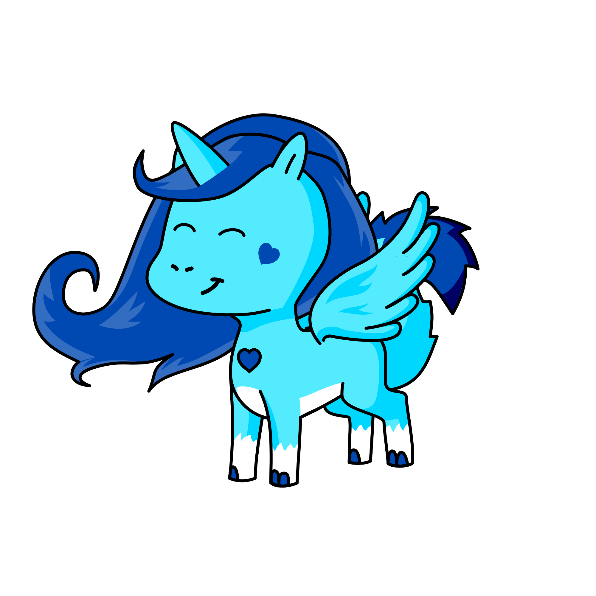 Winter, the unicorn