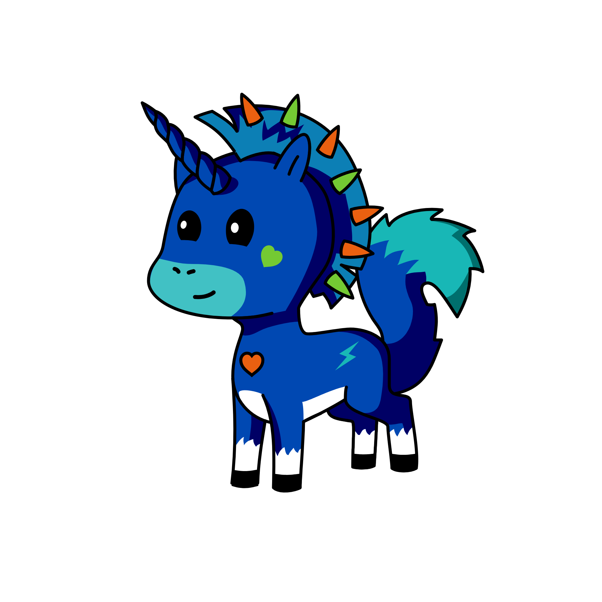 Winter, the unicorn