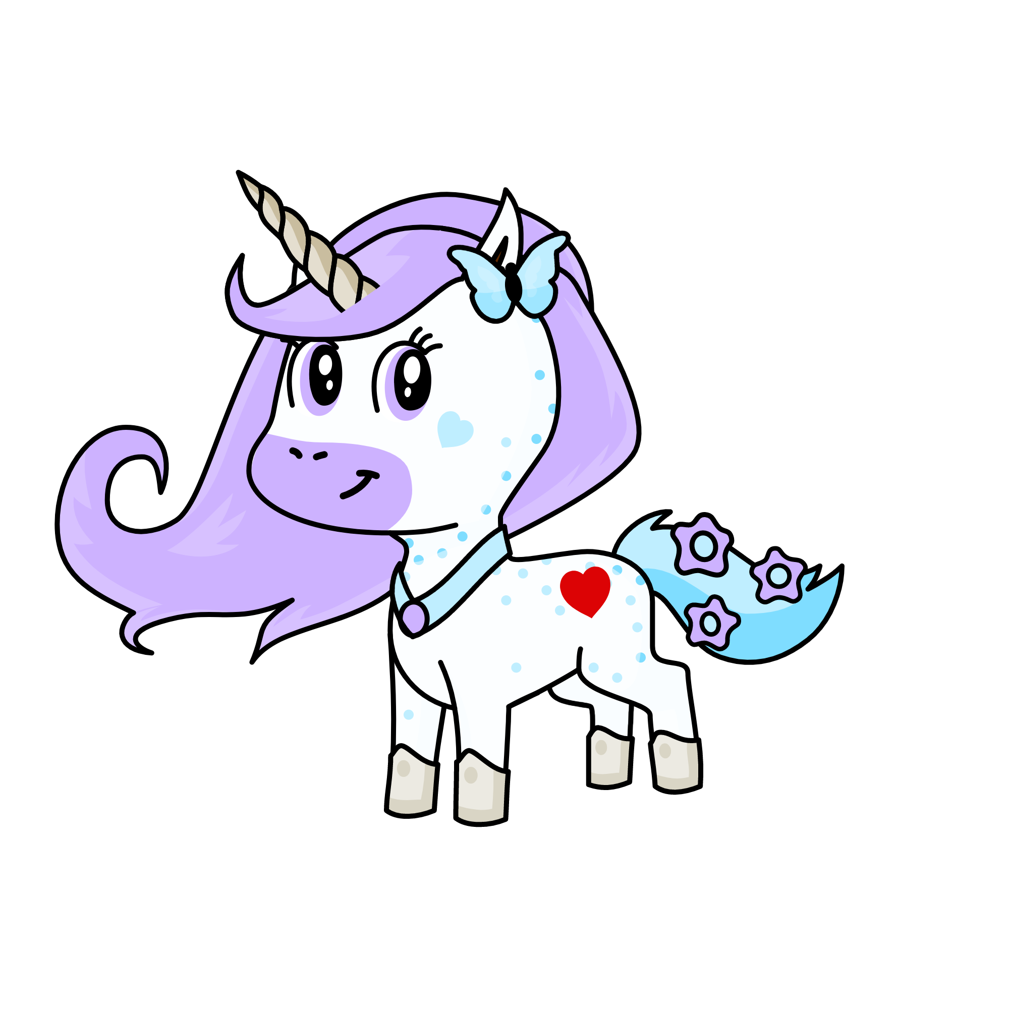 Winter, the unicorn
