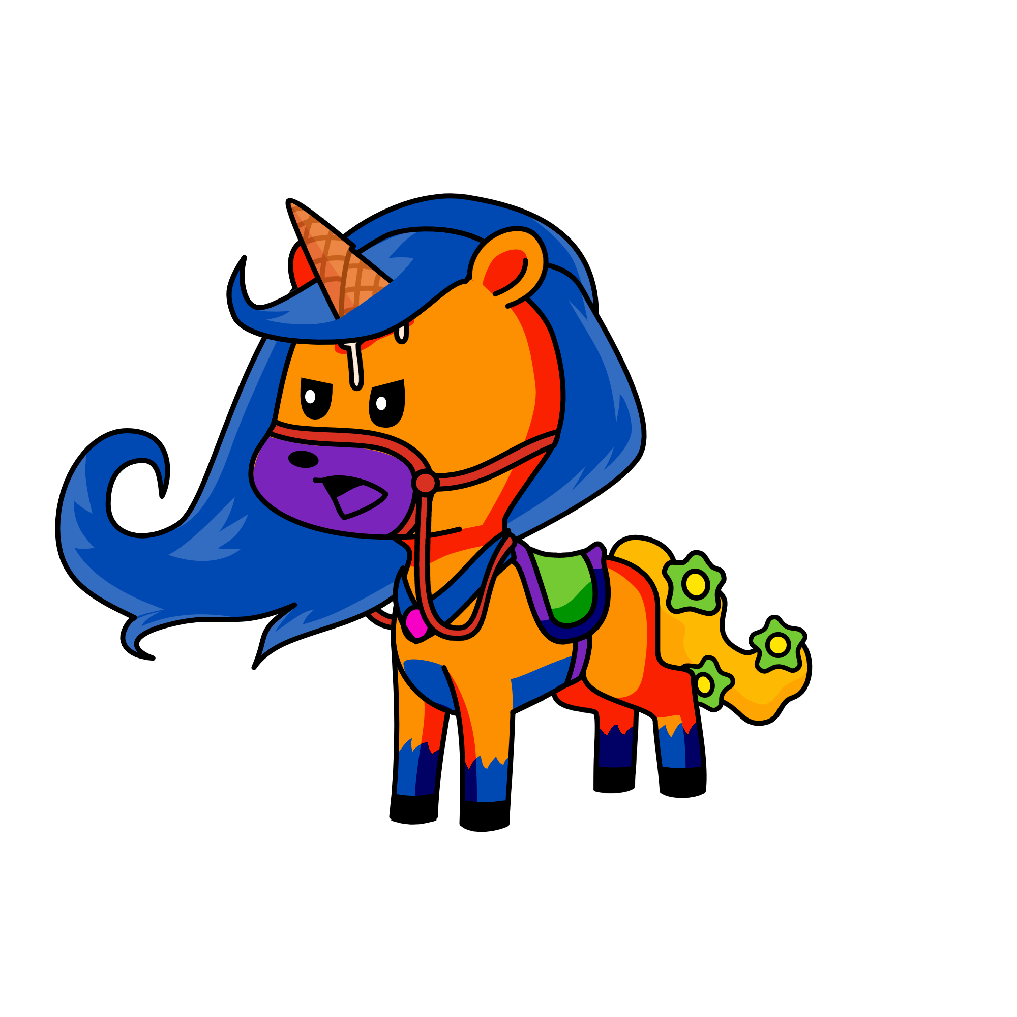 f, the unicorn