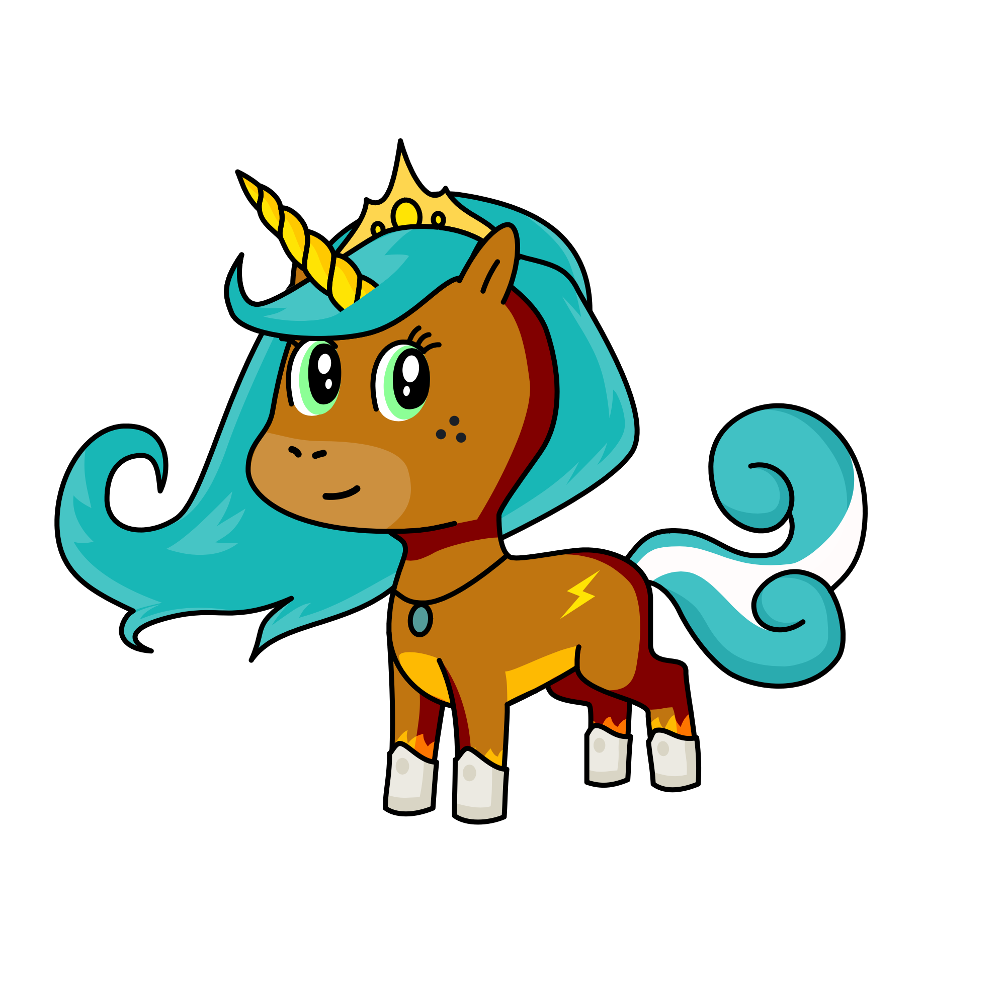 Queen Makayla, the unicorn