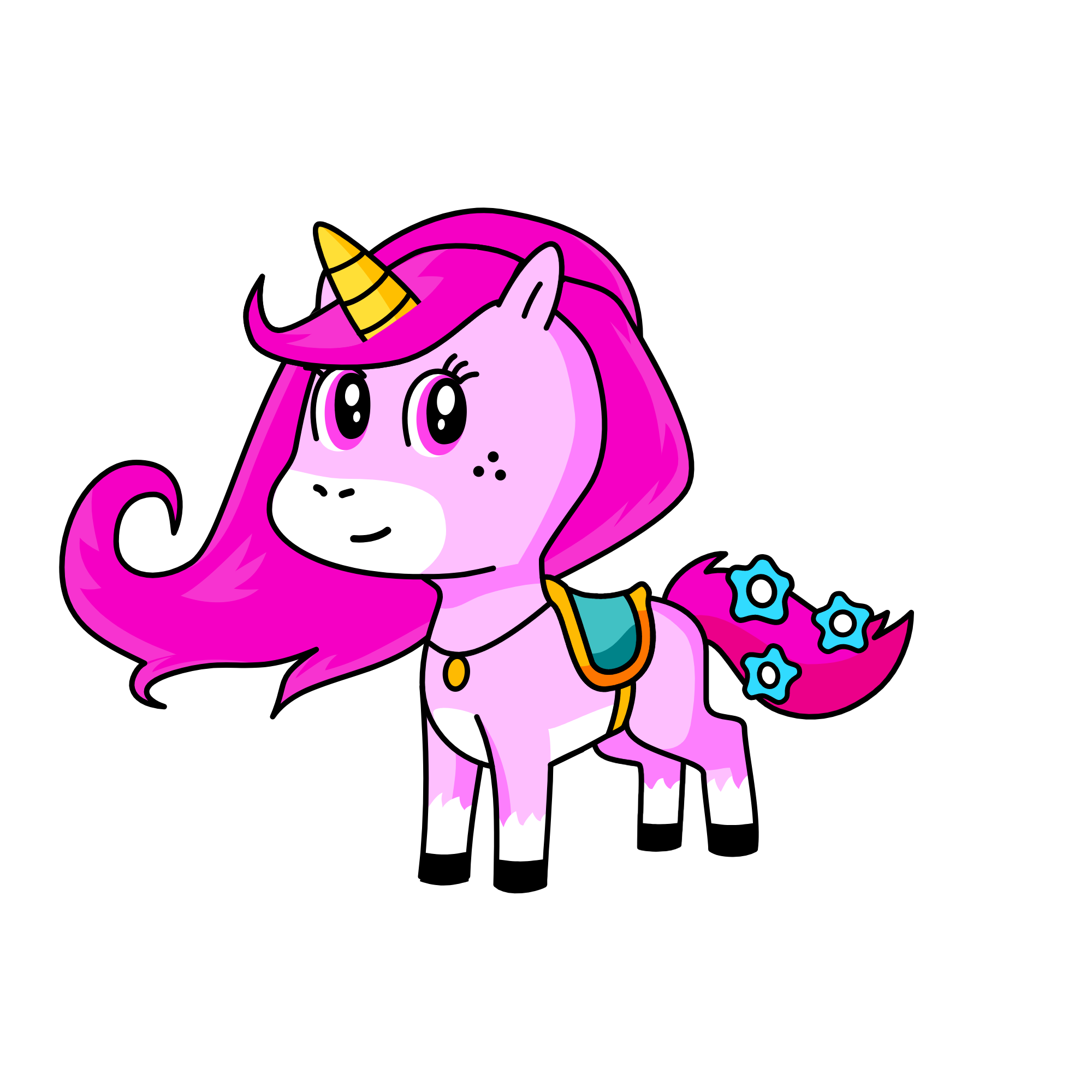 Sparkles, the unicorn