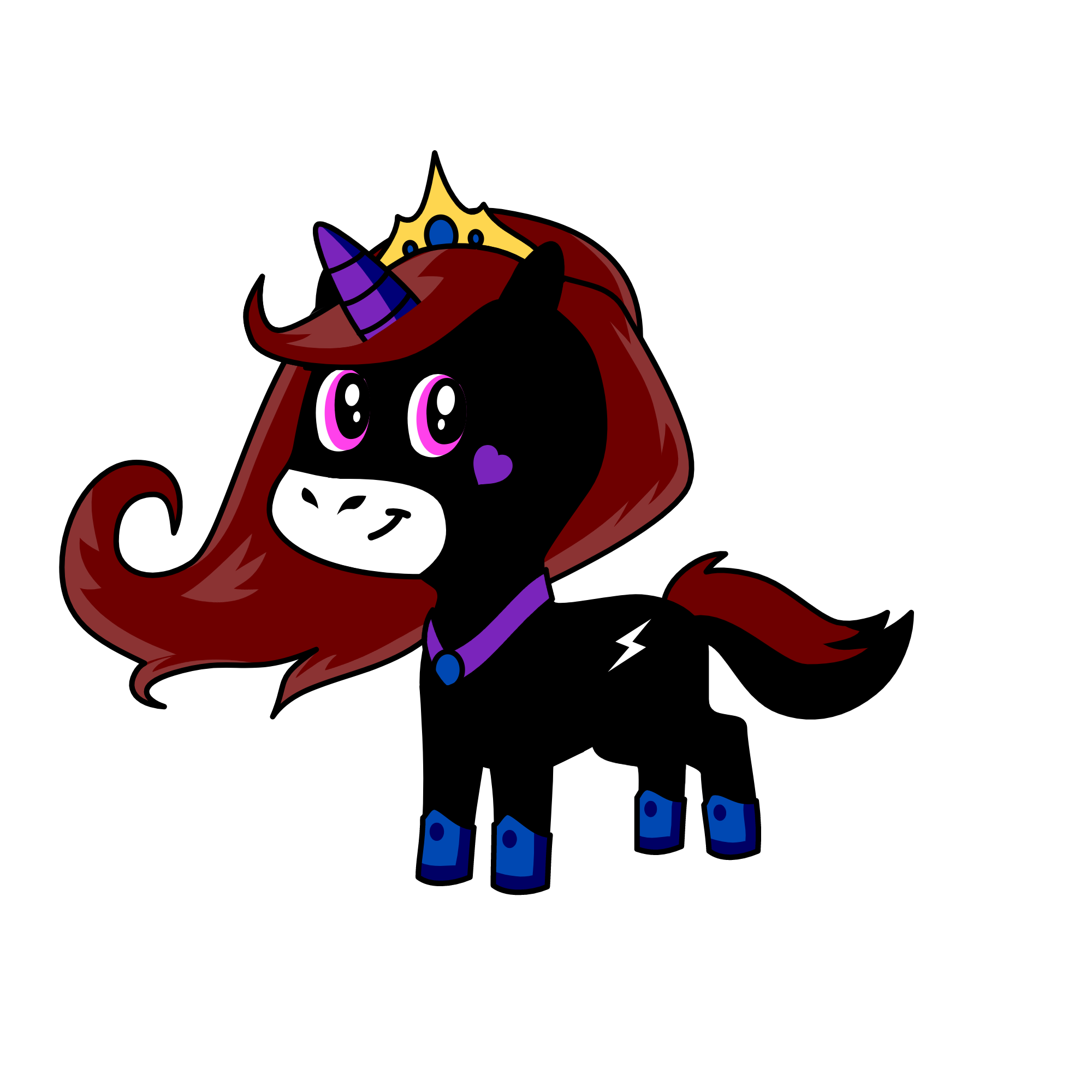 queen Majestic, the unicorn