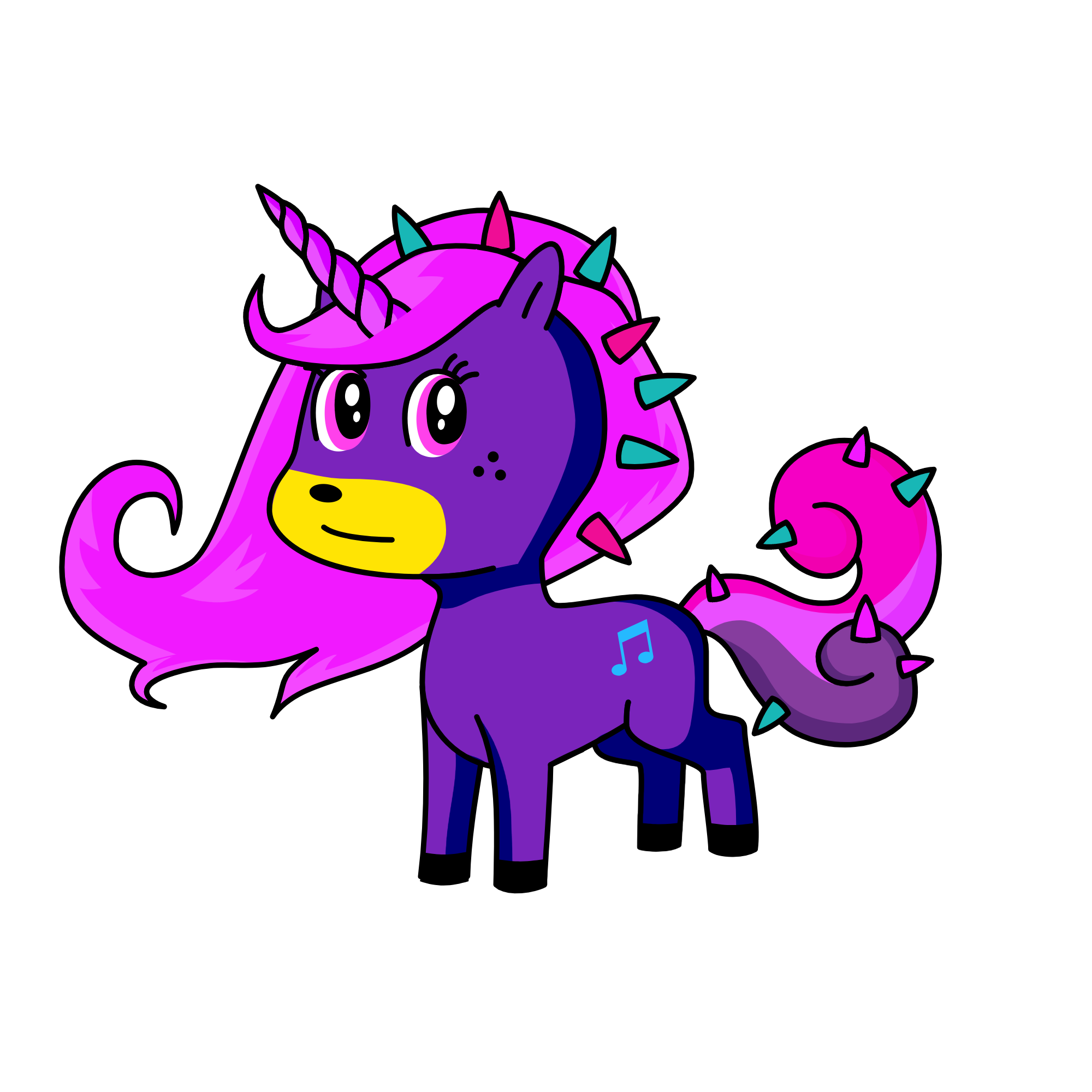 Spike, the unicorn