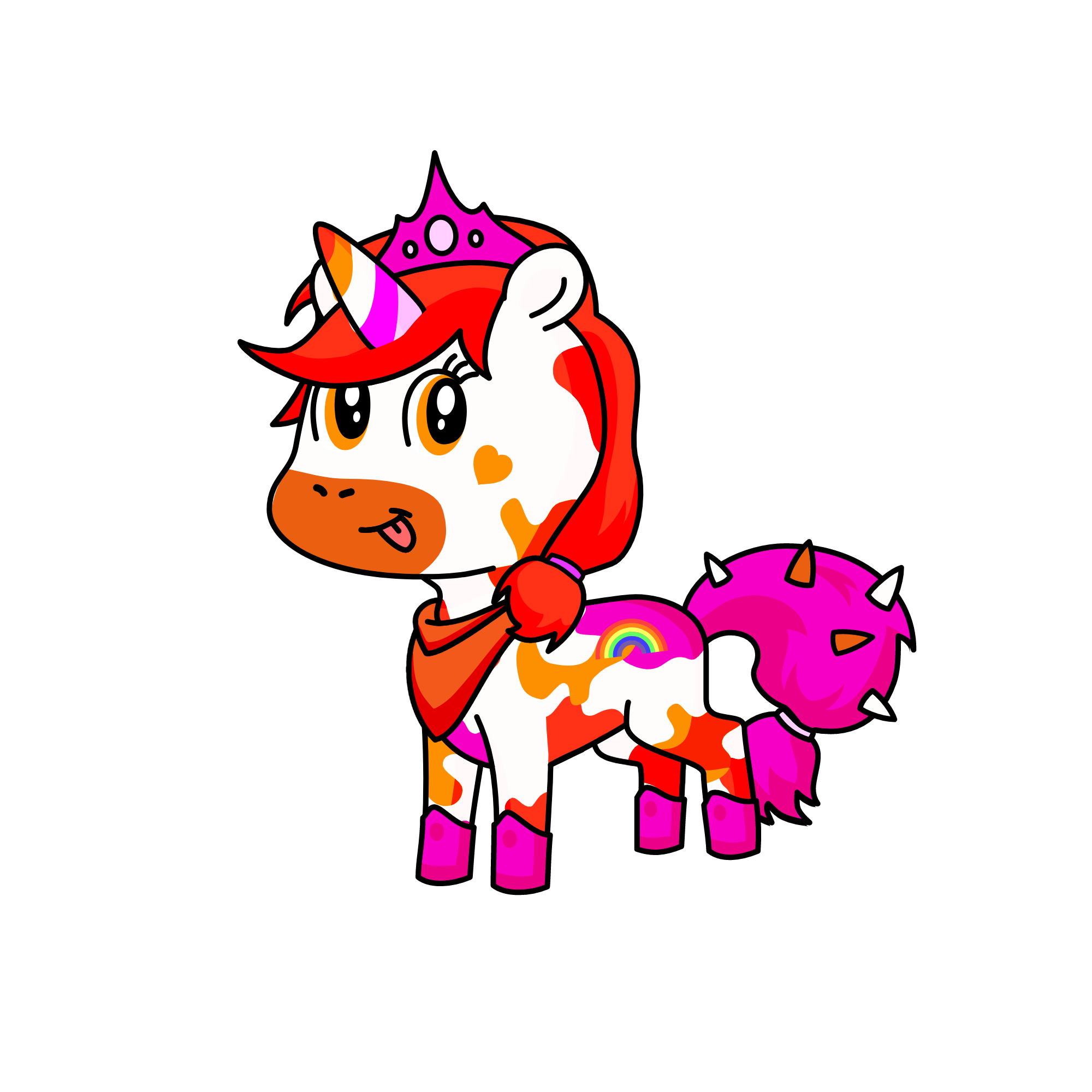 Lesbian unicorn, the unicorn