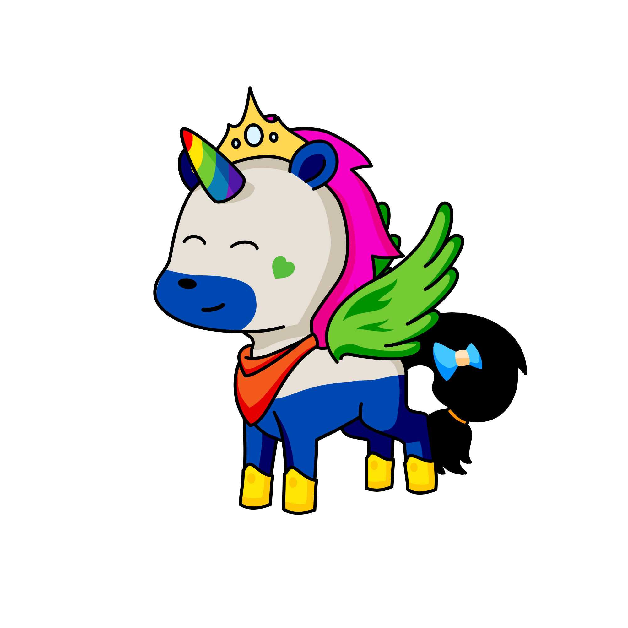 Princess Bear, the unicorn