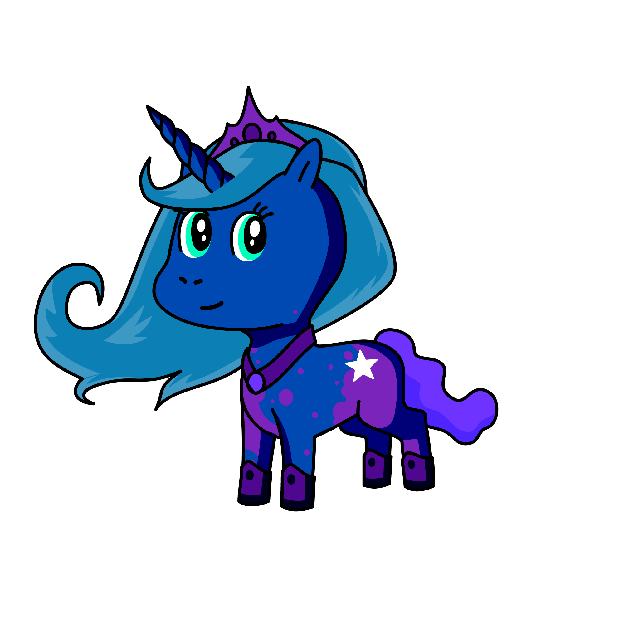 Princess Luna, the unicorn