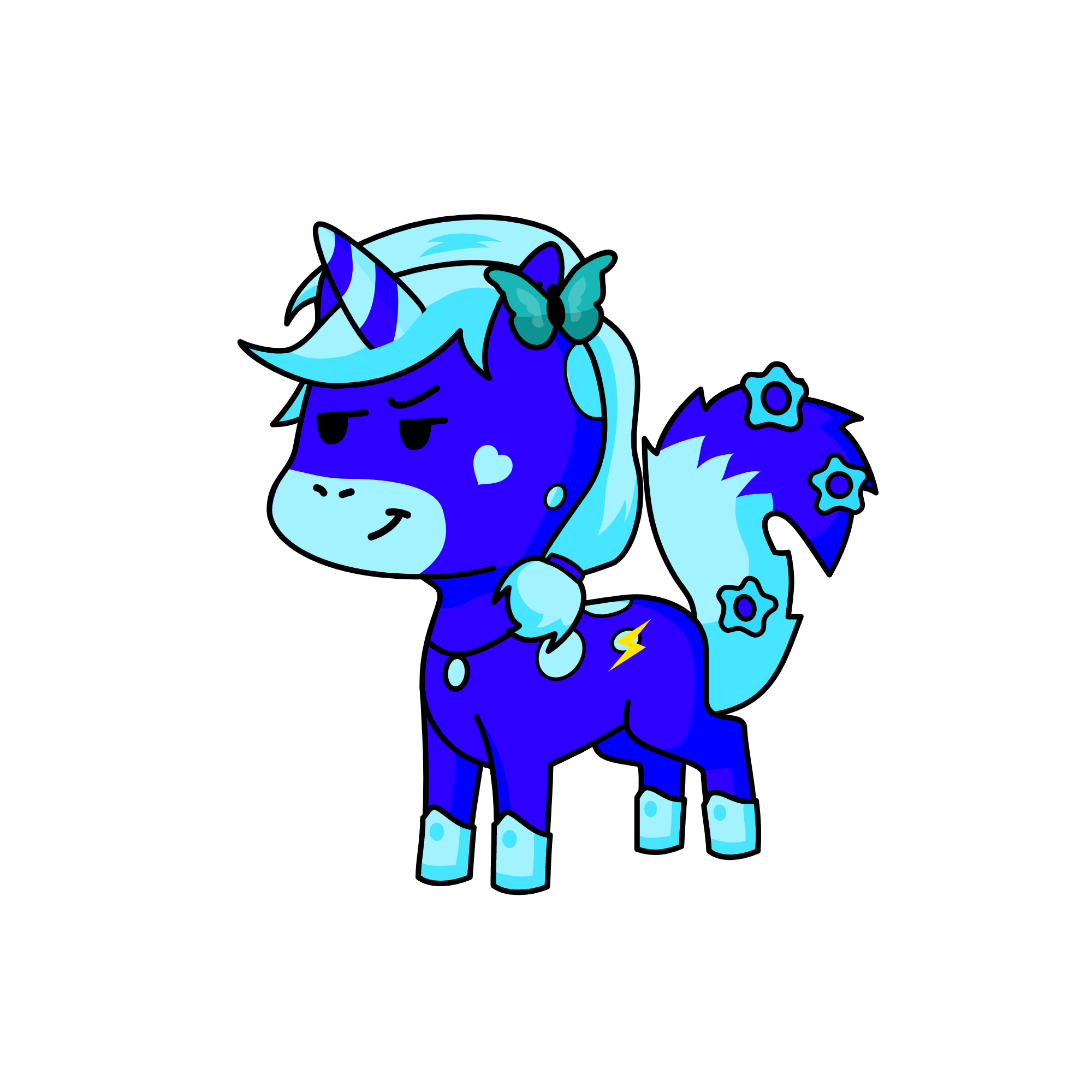 Winter Petal, the unicorn