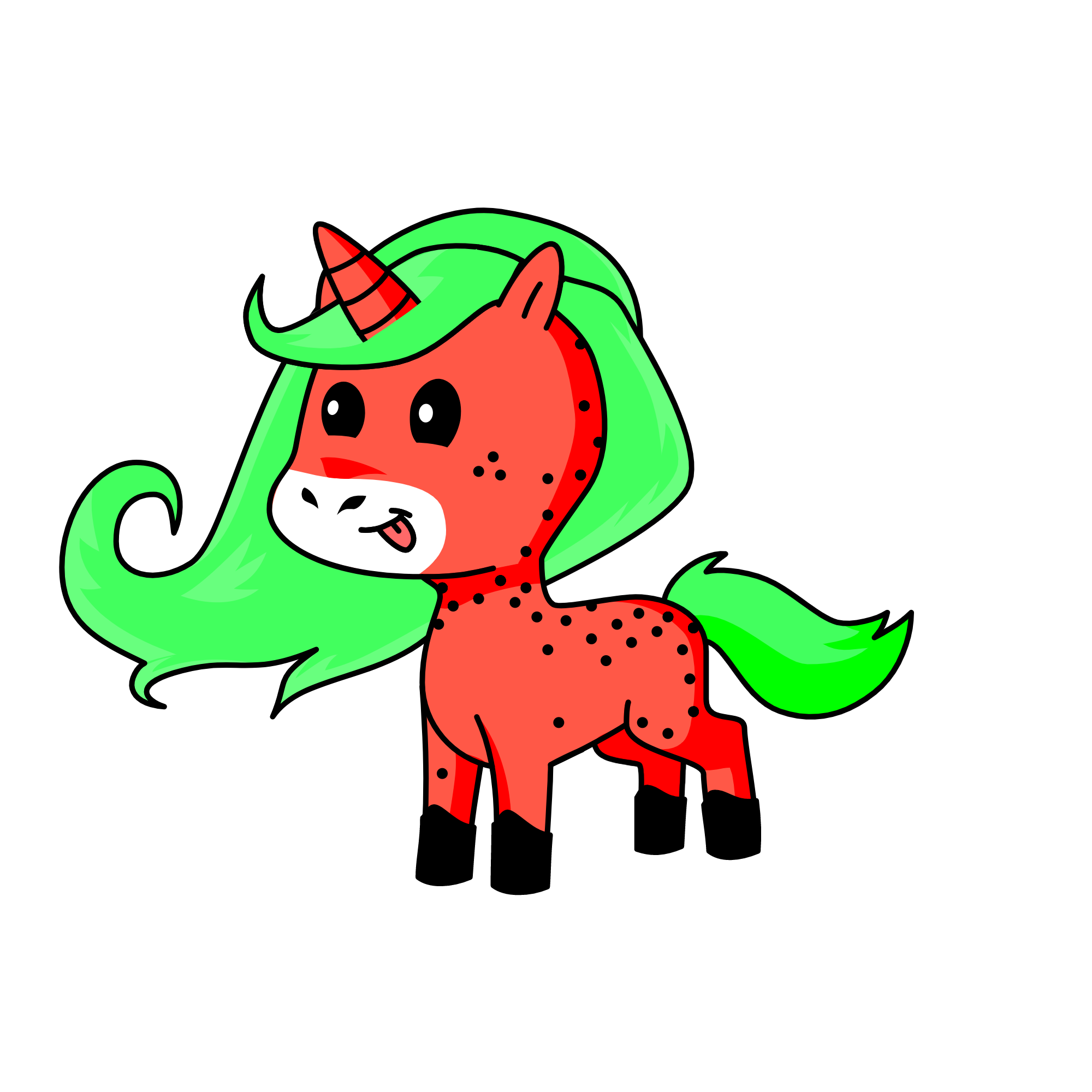 Melon, the unicorn