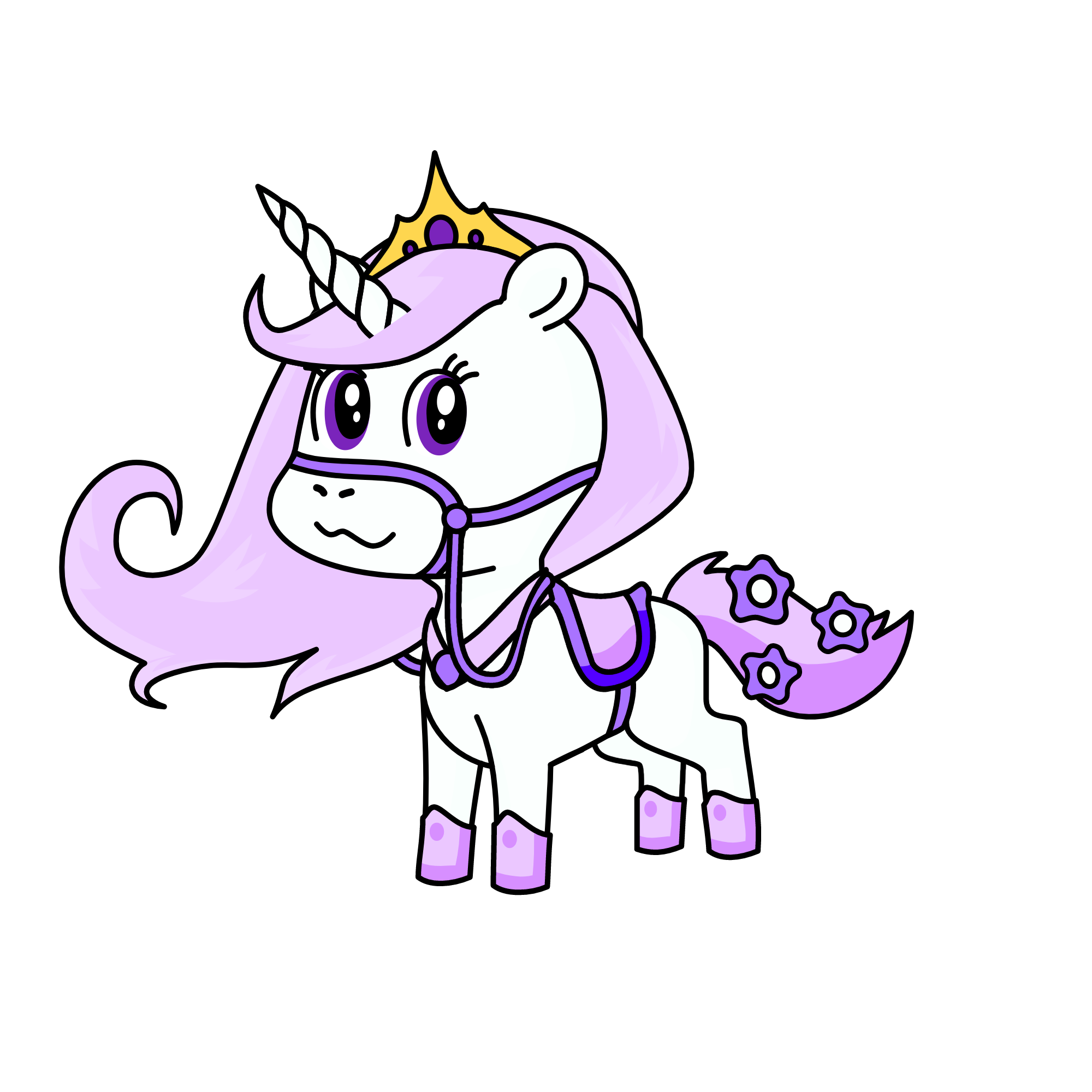 Violet, the unicorn