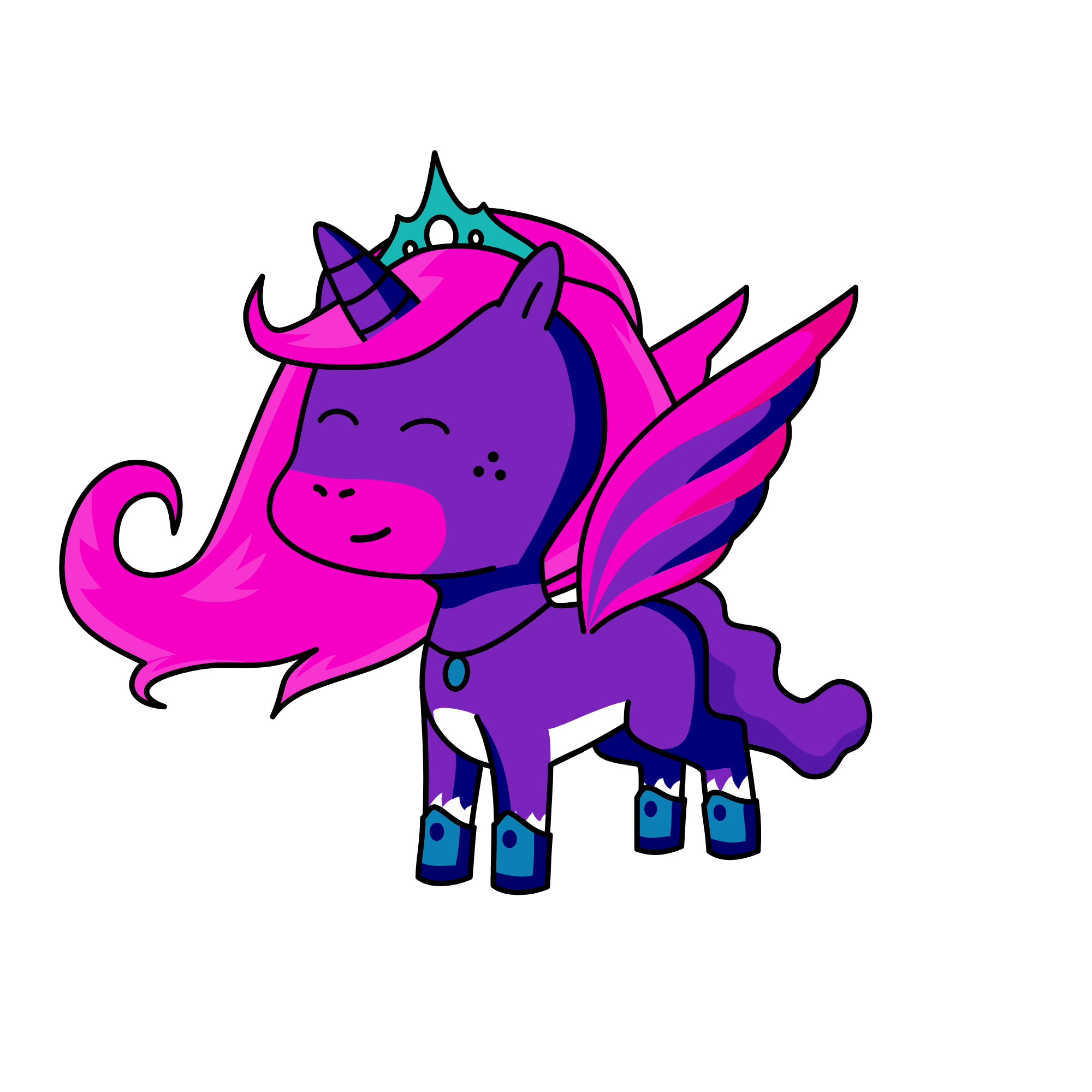 please do not copy me if i am beautiful then you, the unicorn
