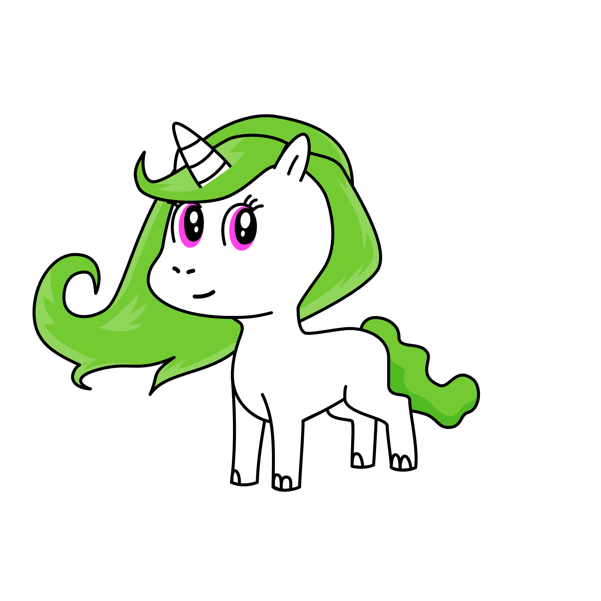 Unicorn pony, the unicorn