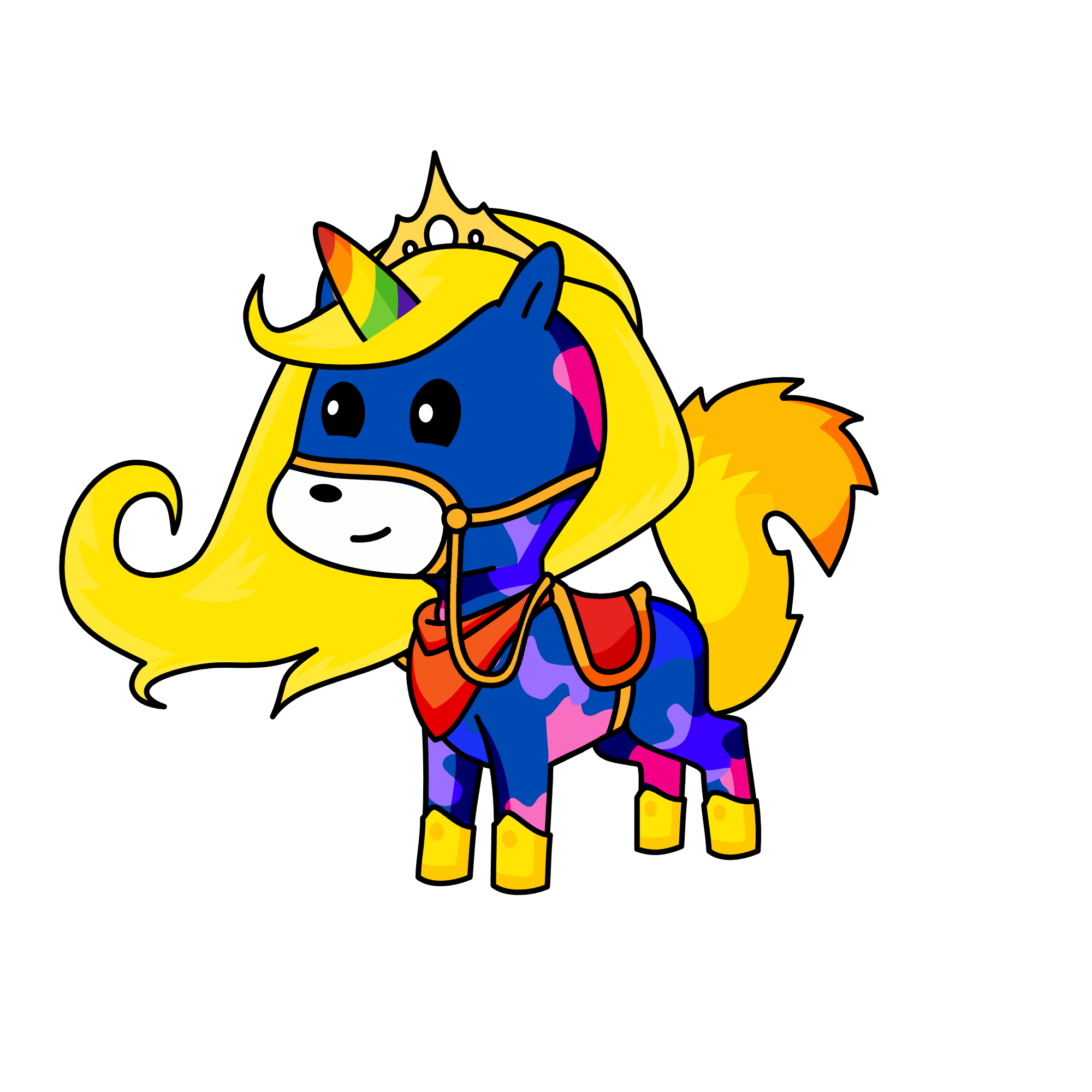 Princess Purple, the unicorn