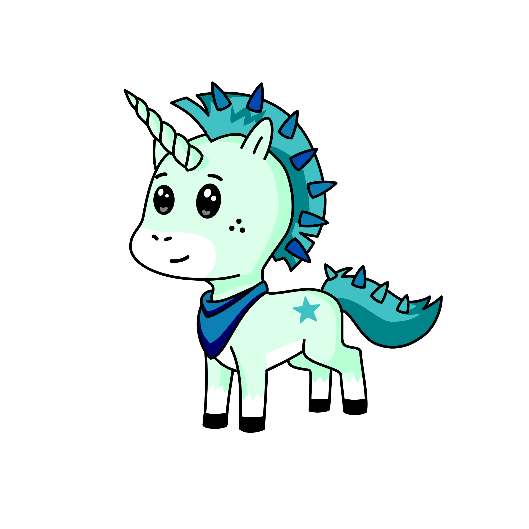 Snow-snow, the unicorn
