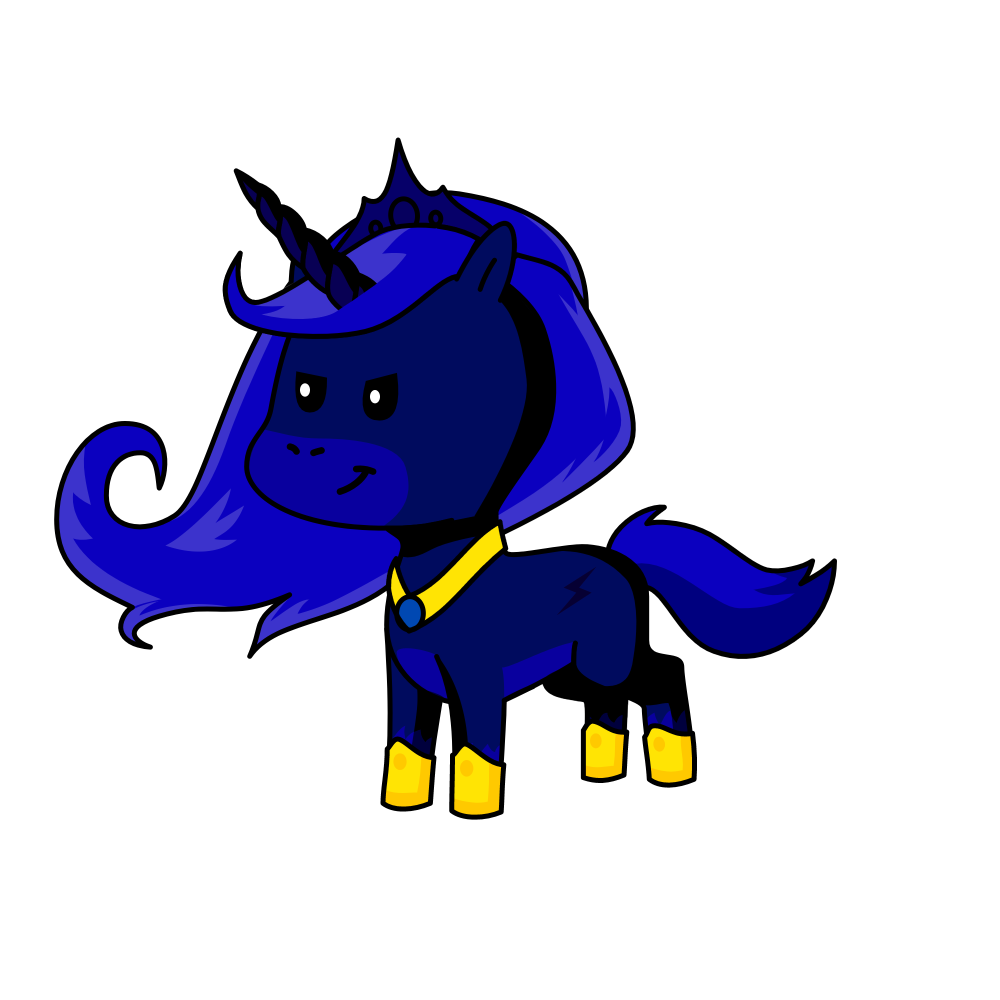 lune, the unicorn