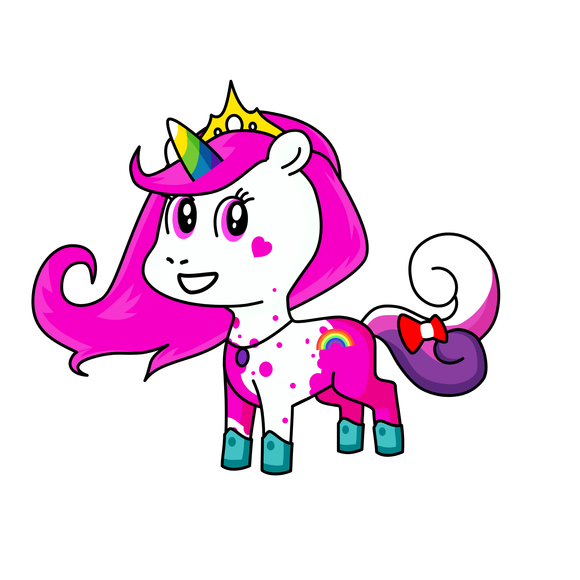 Rainbow sparcle, the unicorn