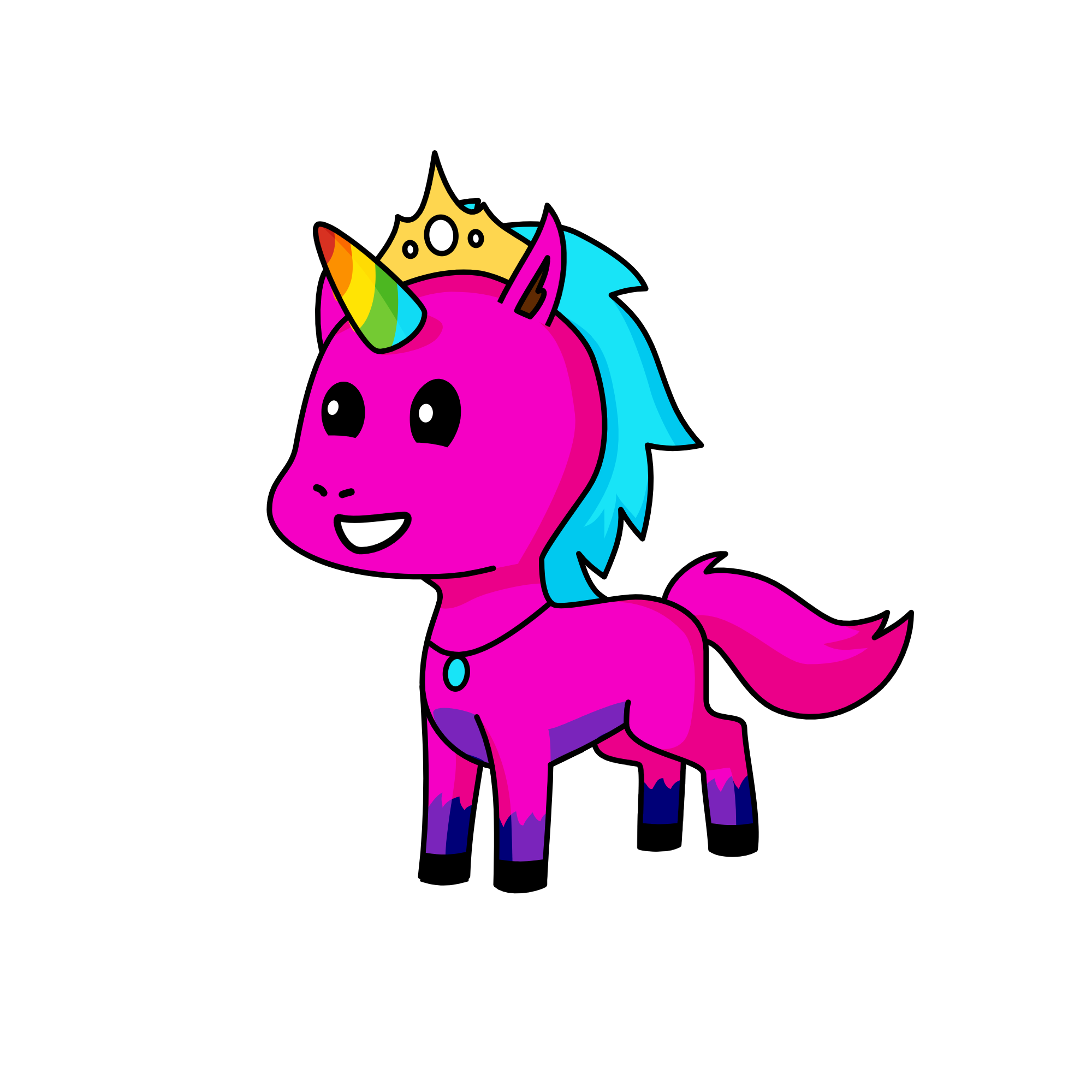 Rainbow Unicorn, the unicorn