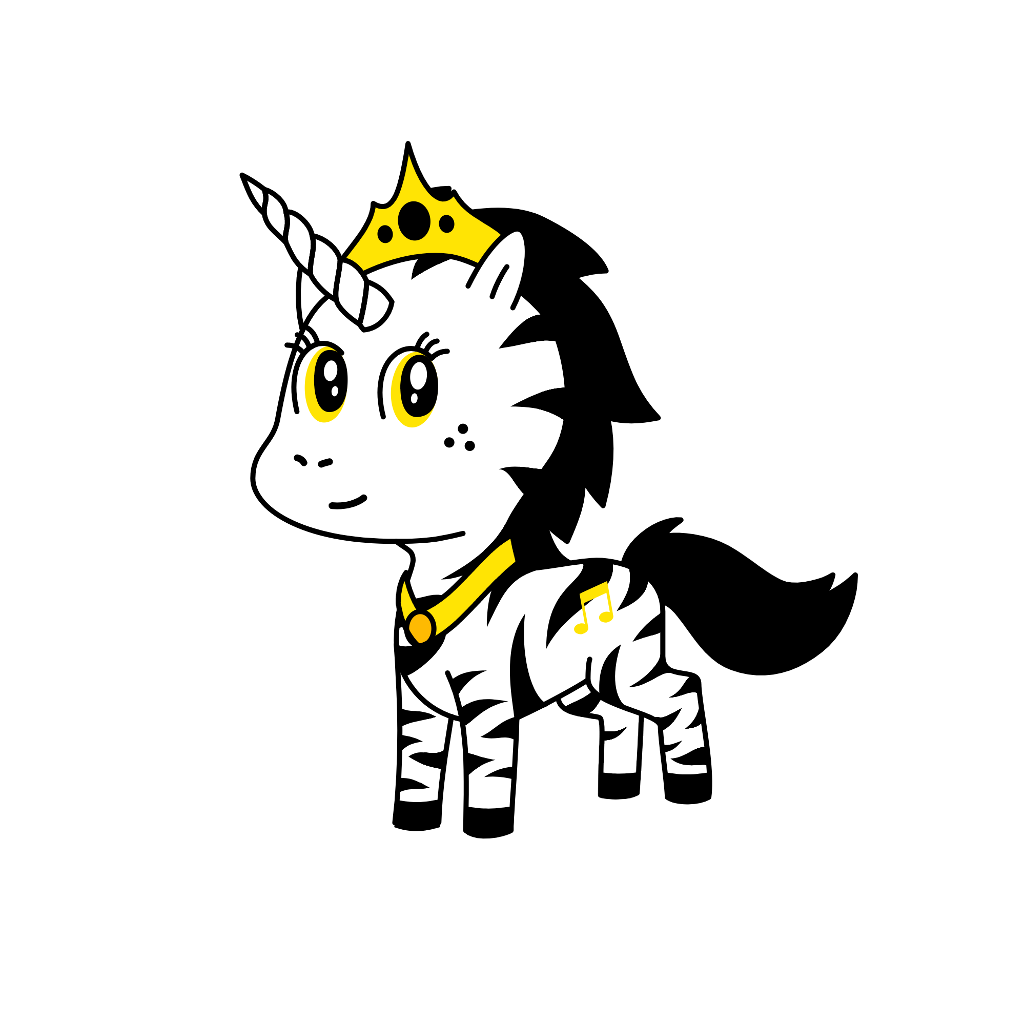 Princess White, the unicorn
